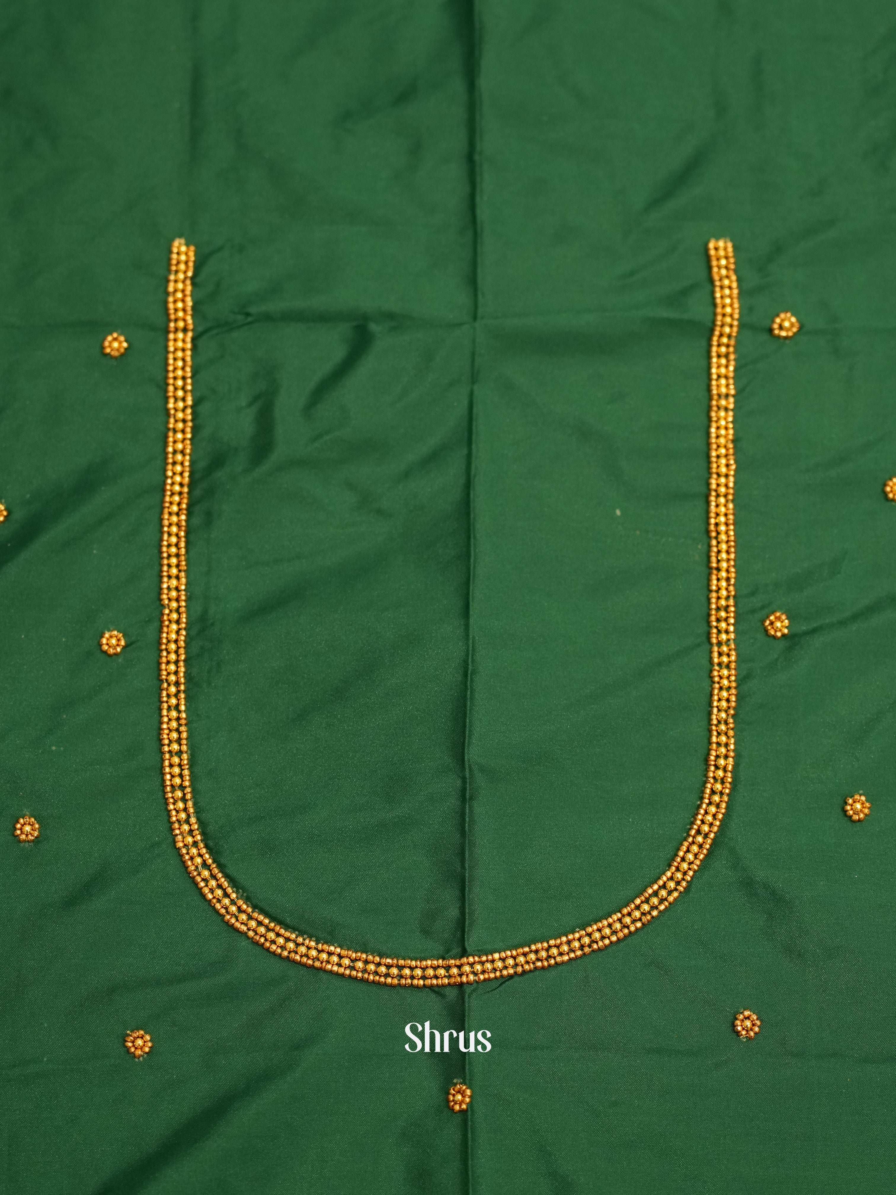 Green - Aari Blouse - Shop on ShrusEternity.com