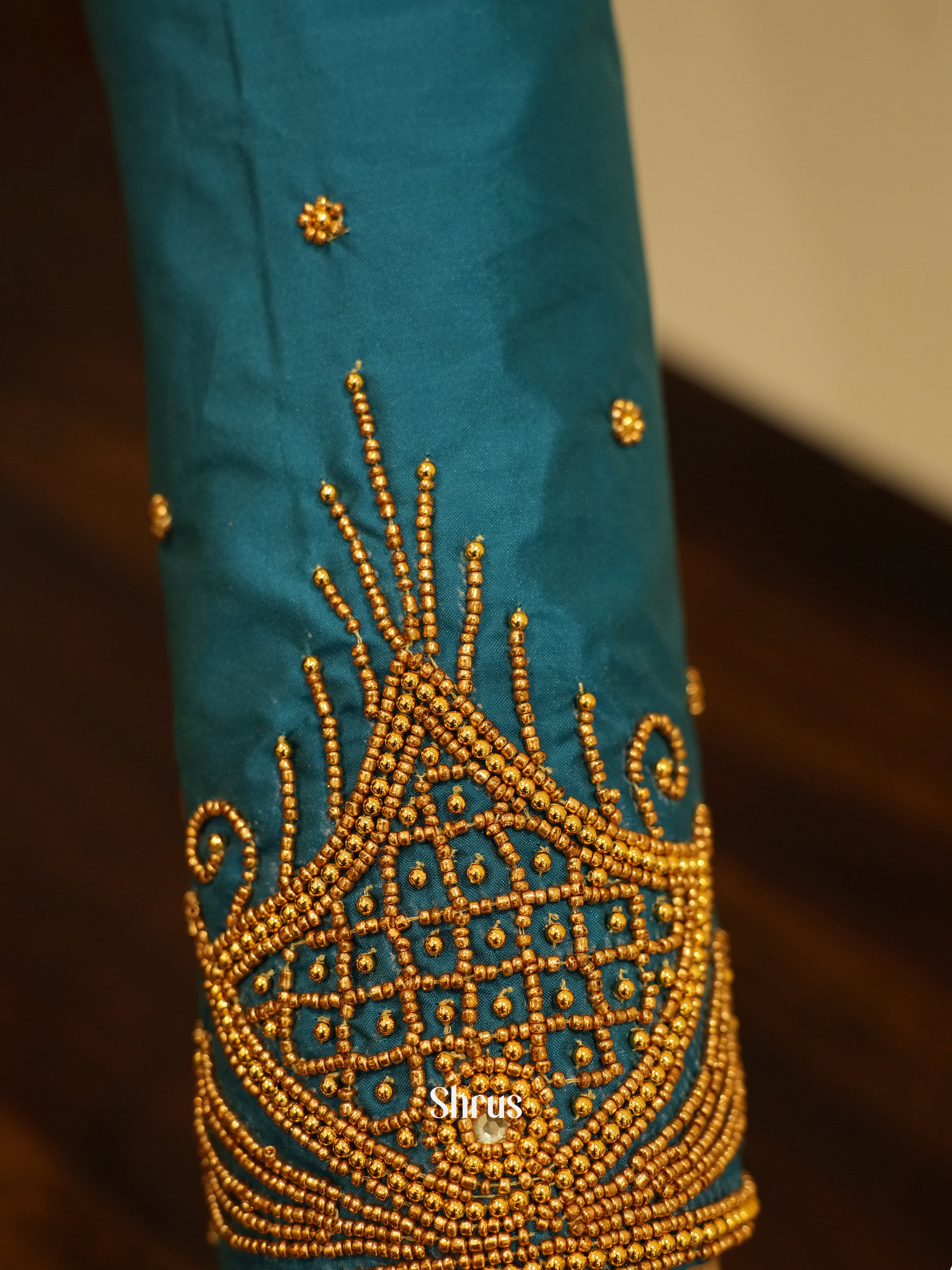 Blue - Aari Blouse - Shop on ShrusEternity.com