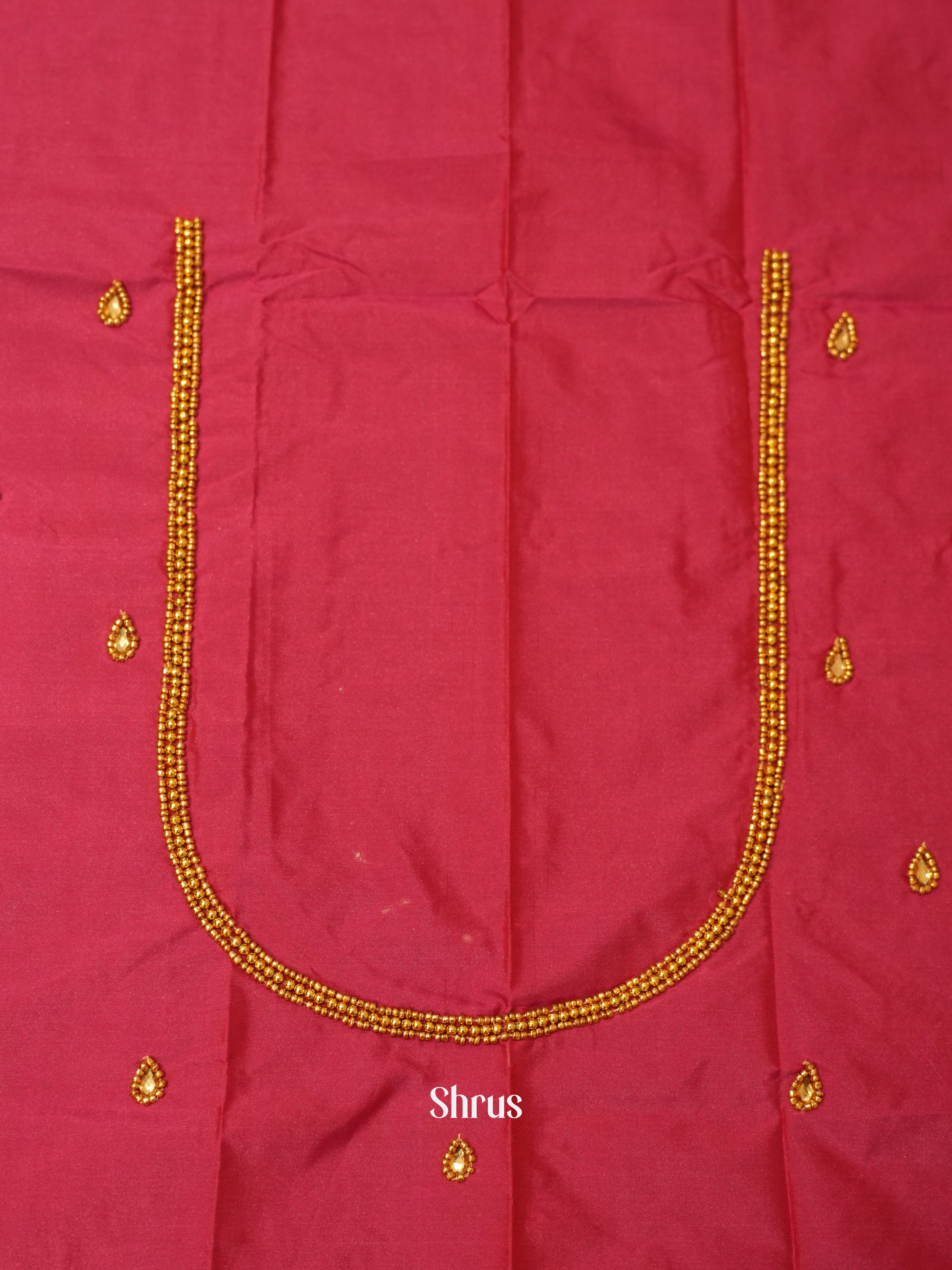 Pink- Aari Blouse - Shop on ShrusEternity.com