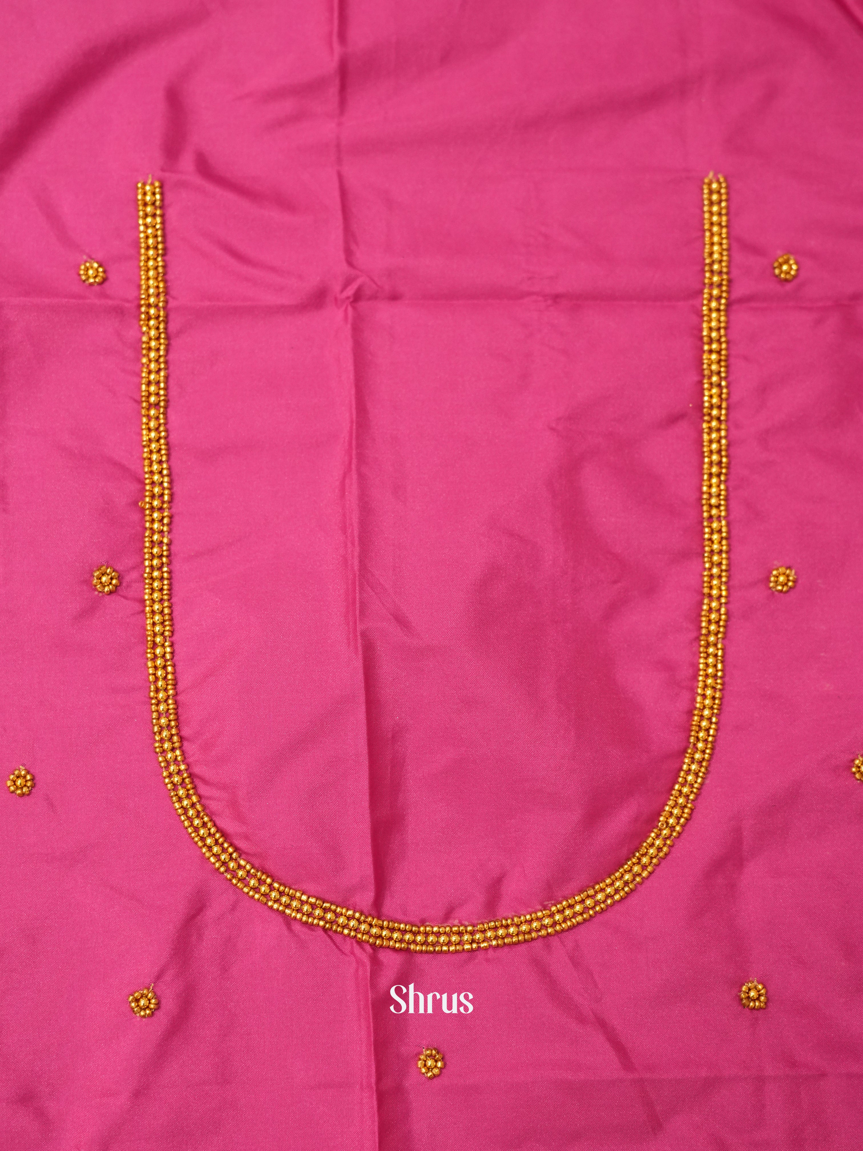 Pink - Aari Blouse - Shop on ShrusEternity.com