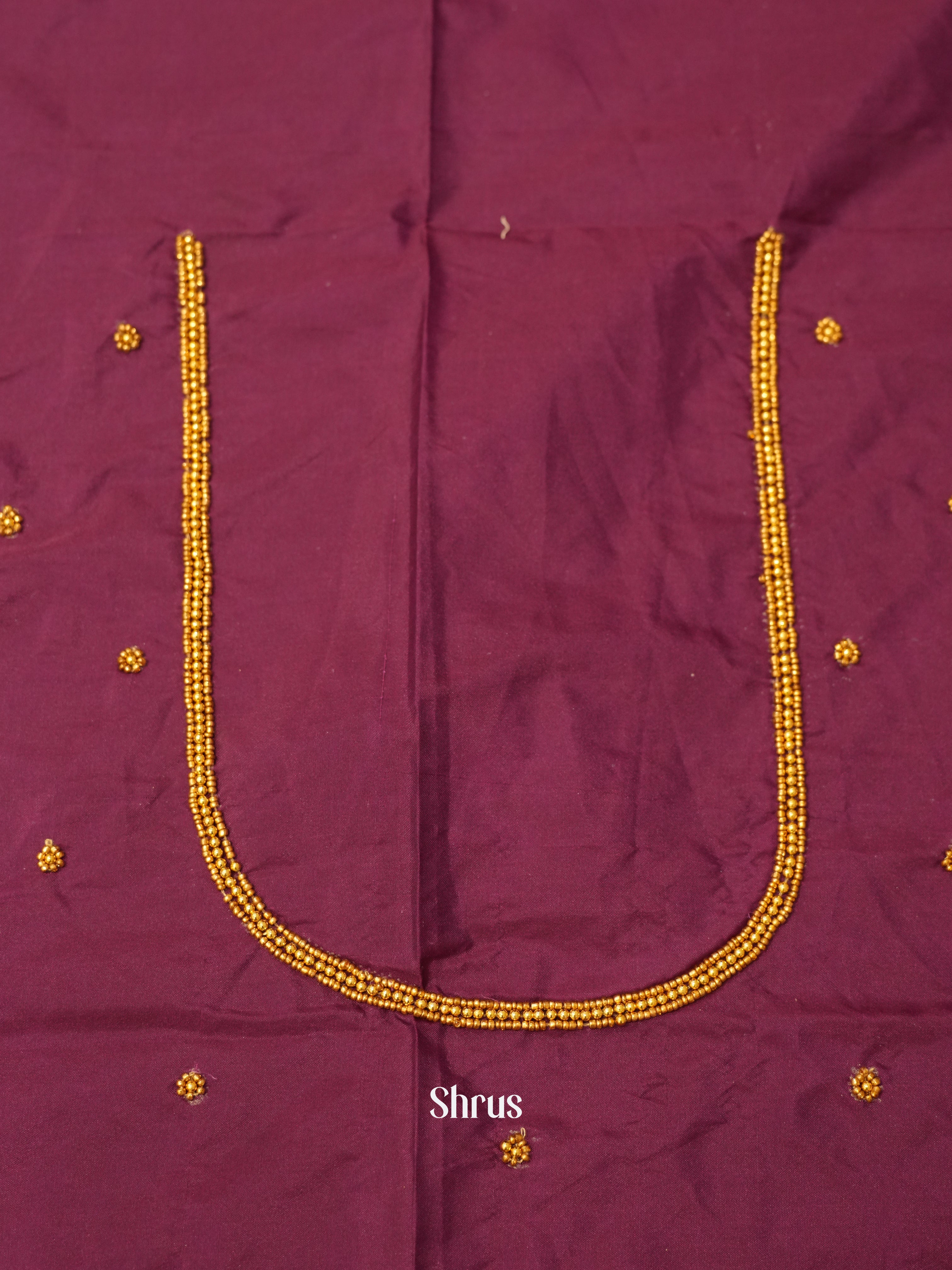 Purple - Aari Blouse - Shop on ShrusEternity.com