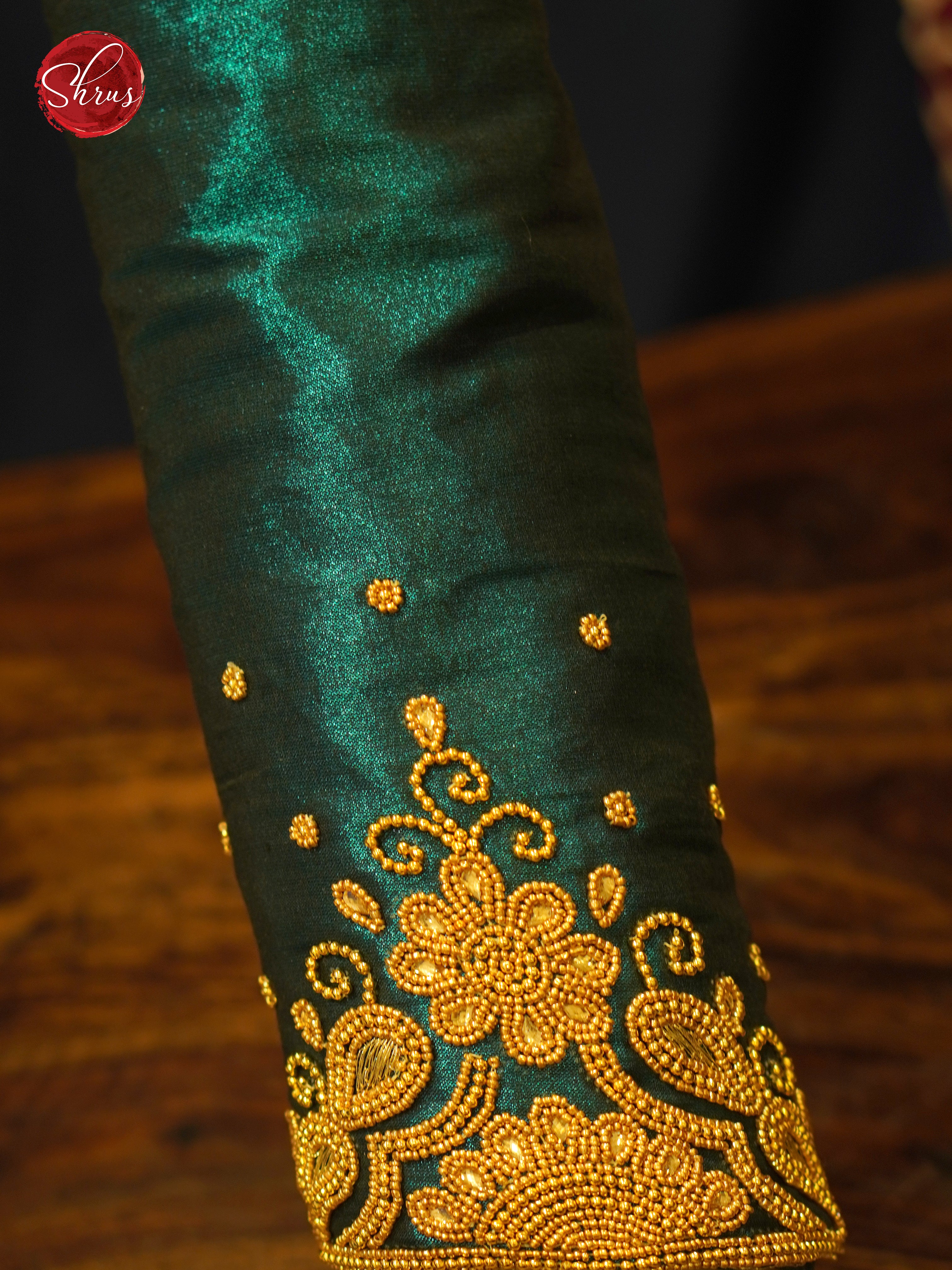 Green - Aari Blouse - Shop on ShrusEternity.com
