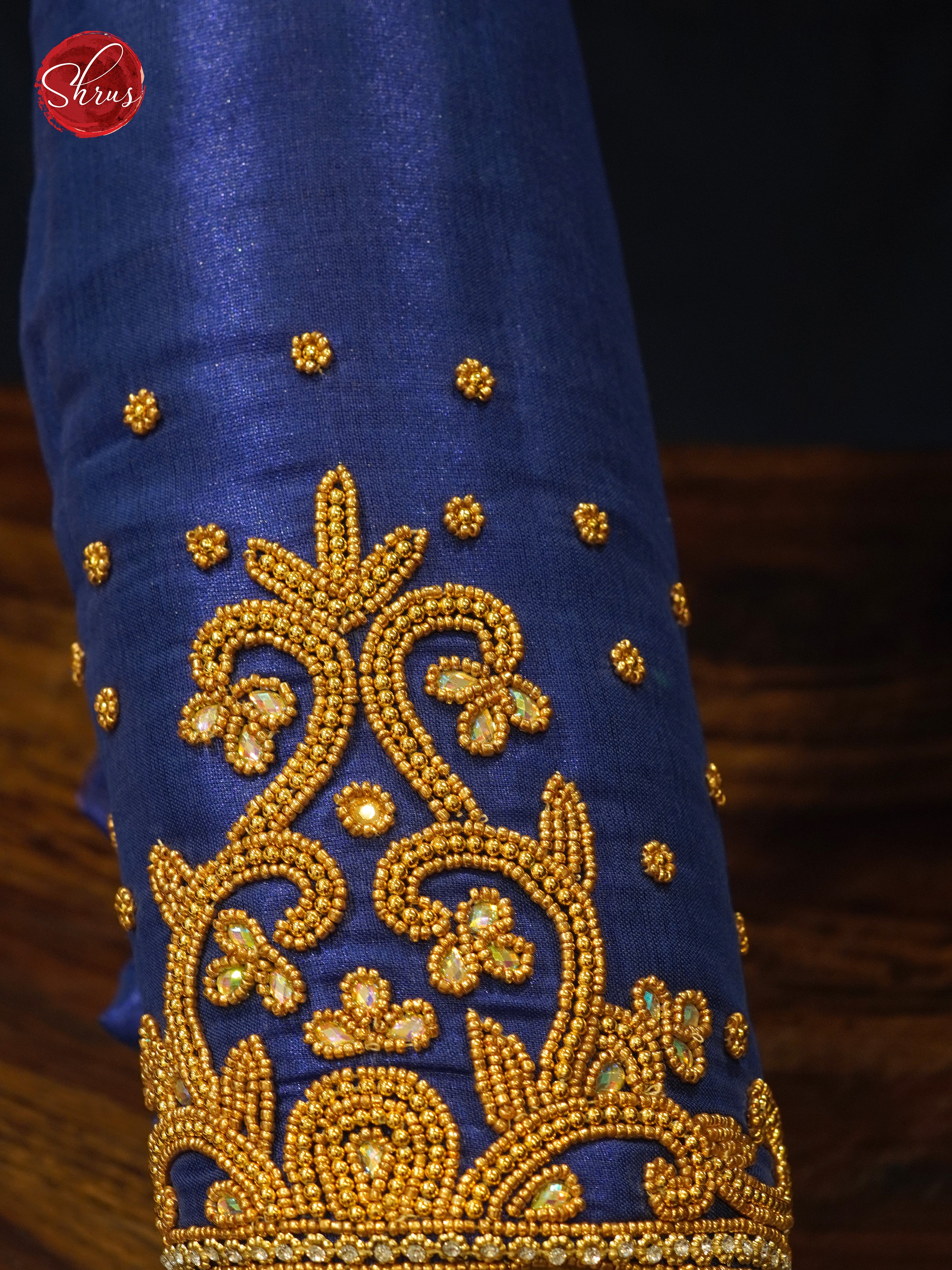 Blue - Aari Blouse - Shop on ShrusEternity.com