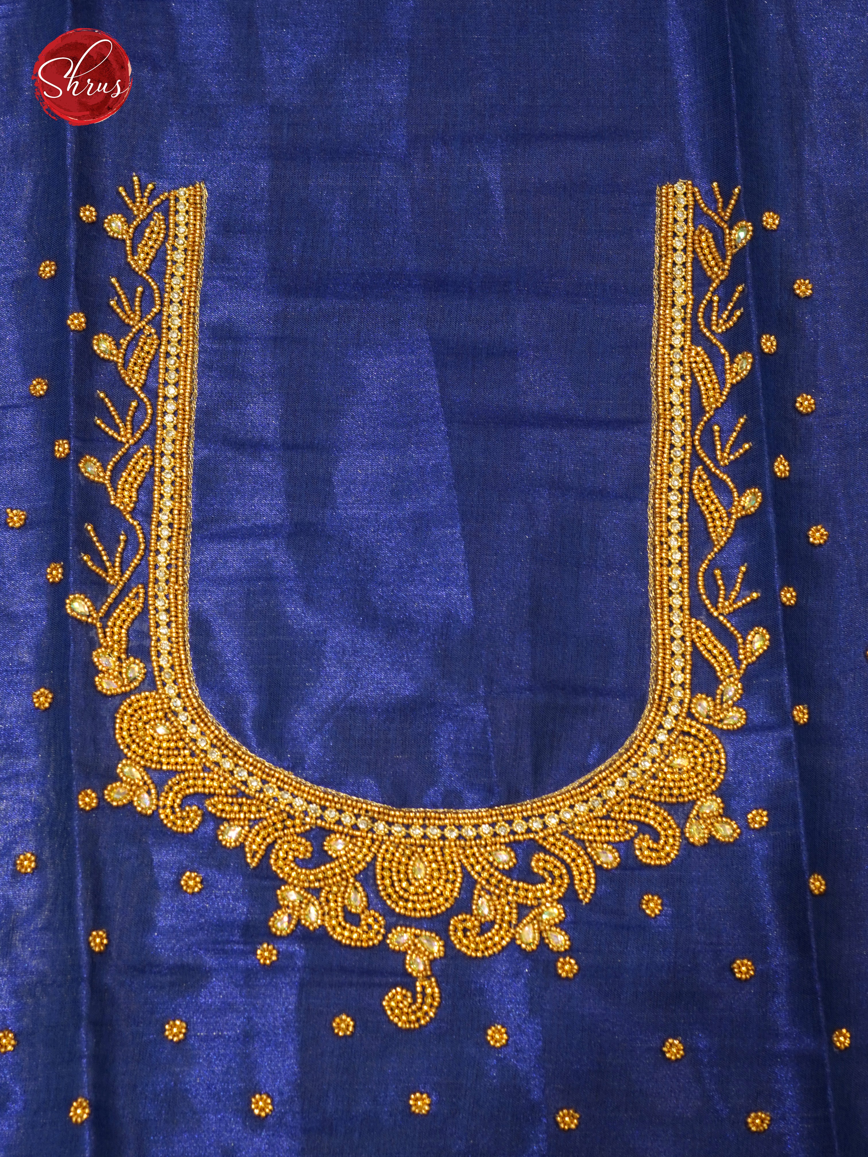 Blue - Aari Blouse - Shop on ShrusEternity.com