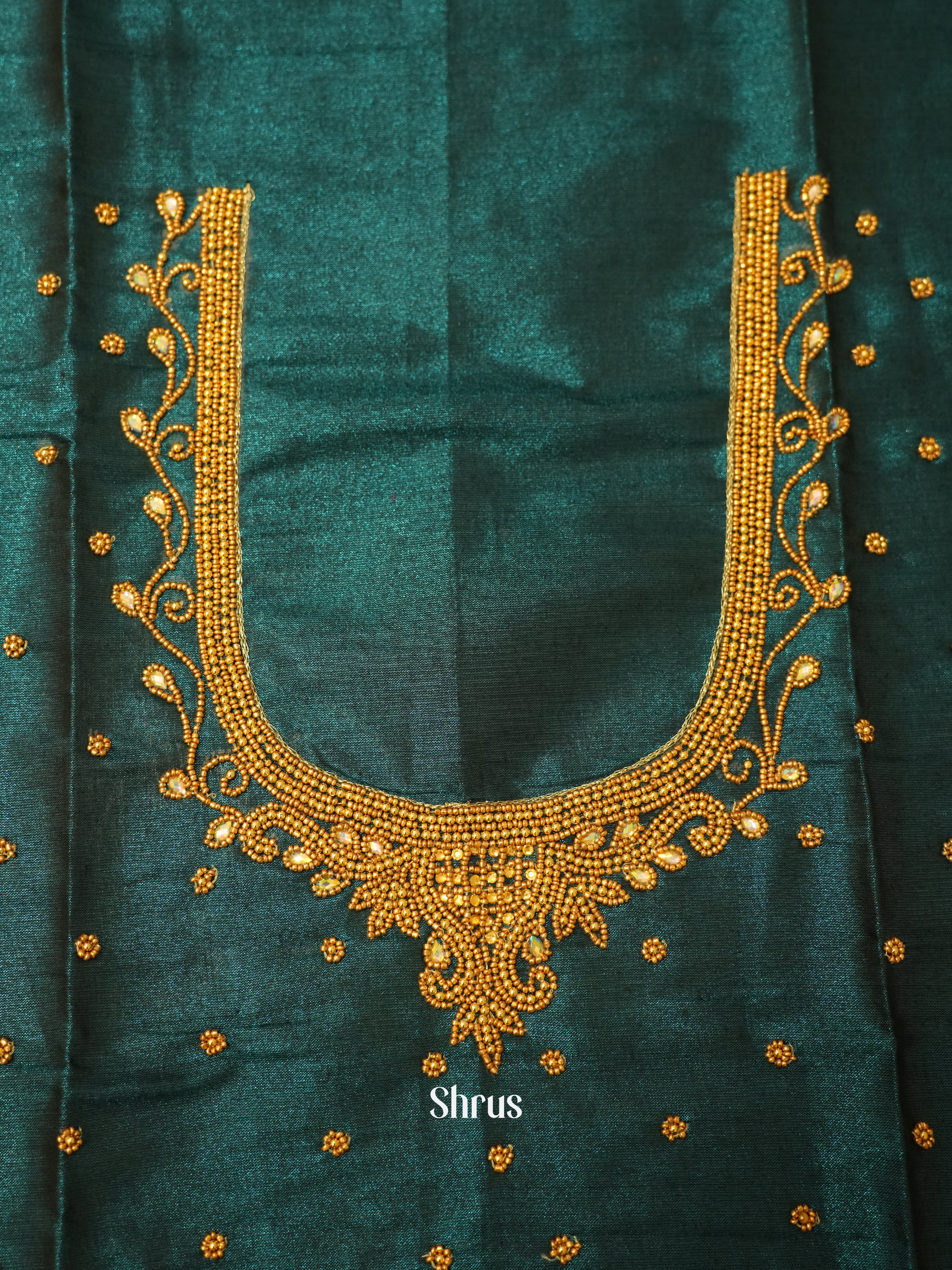 Blue - Aari Blouse - Shop on ShrusEternity.com