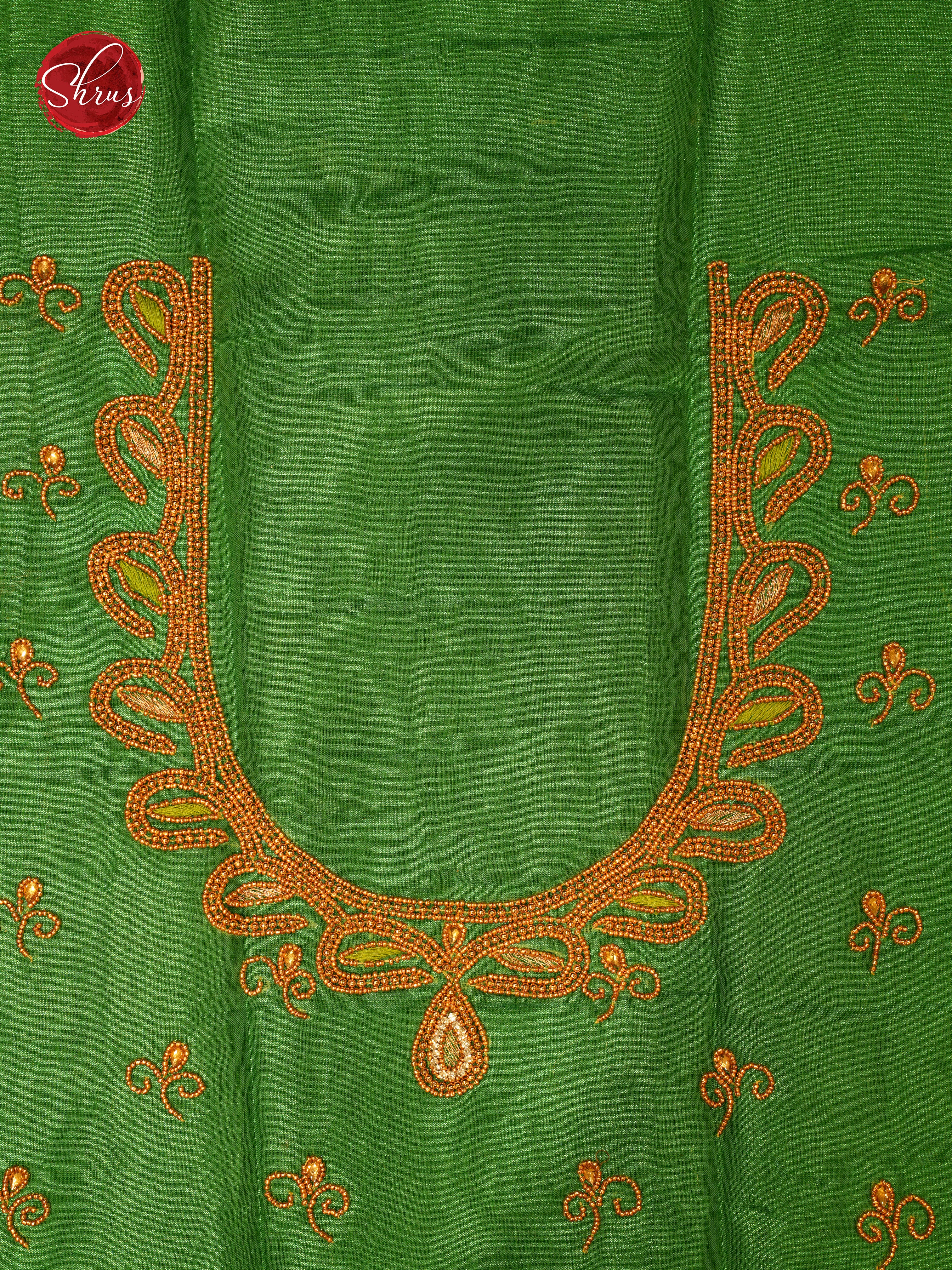 Green - Aari Blouse - Shop on ShrusEternity.com