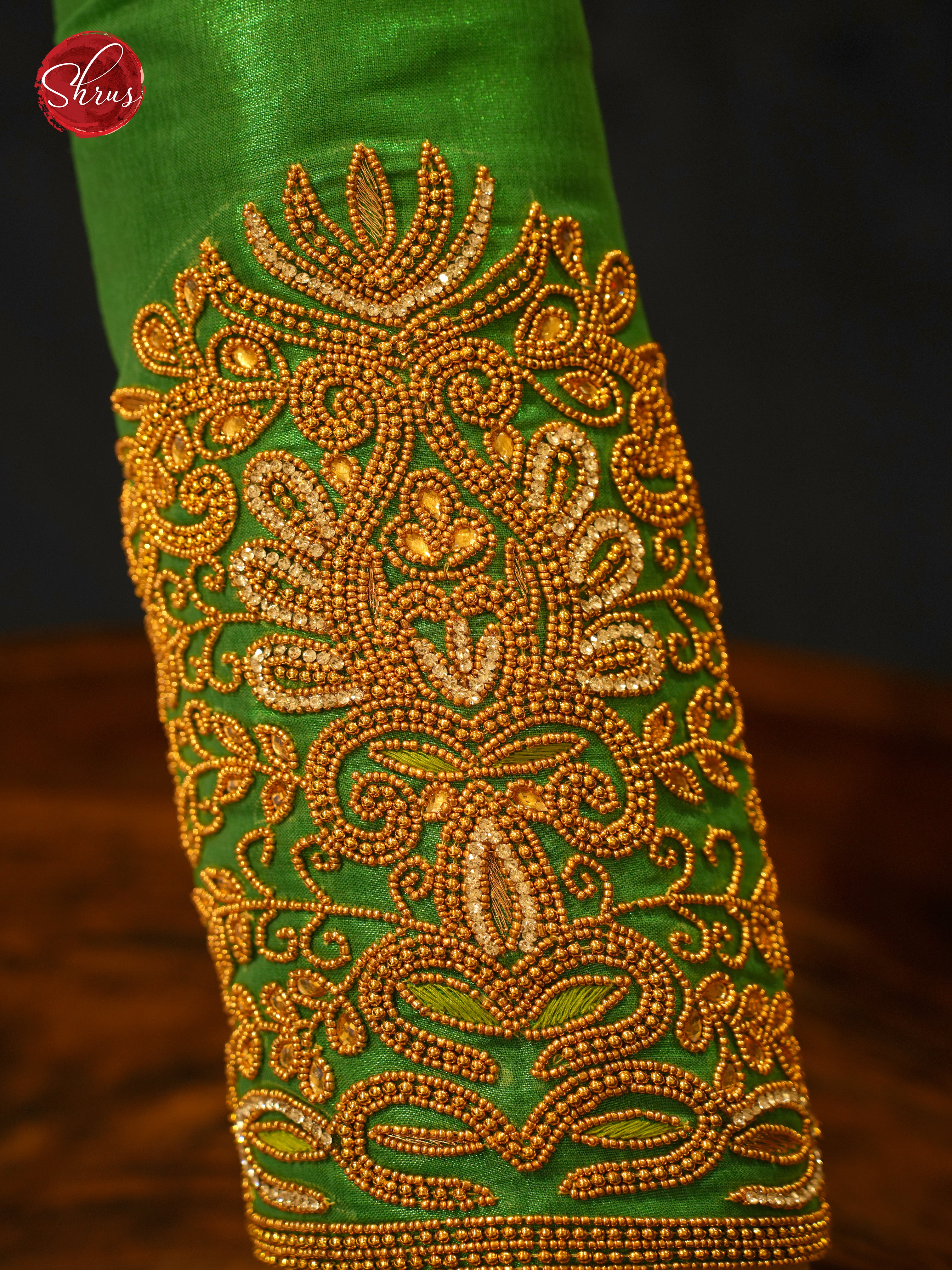 Green - Aari Blouse - Shop on ShrusEternity.com