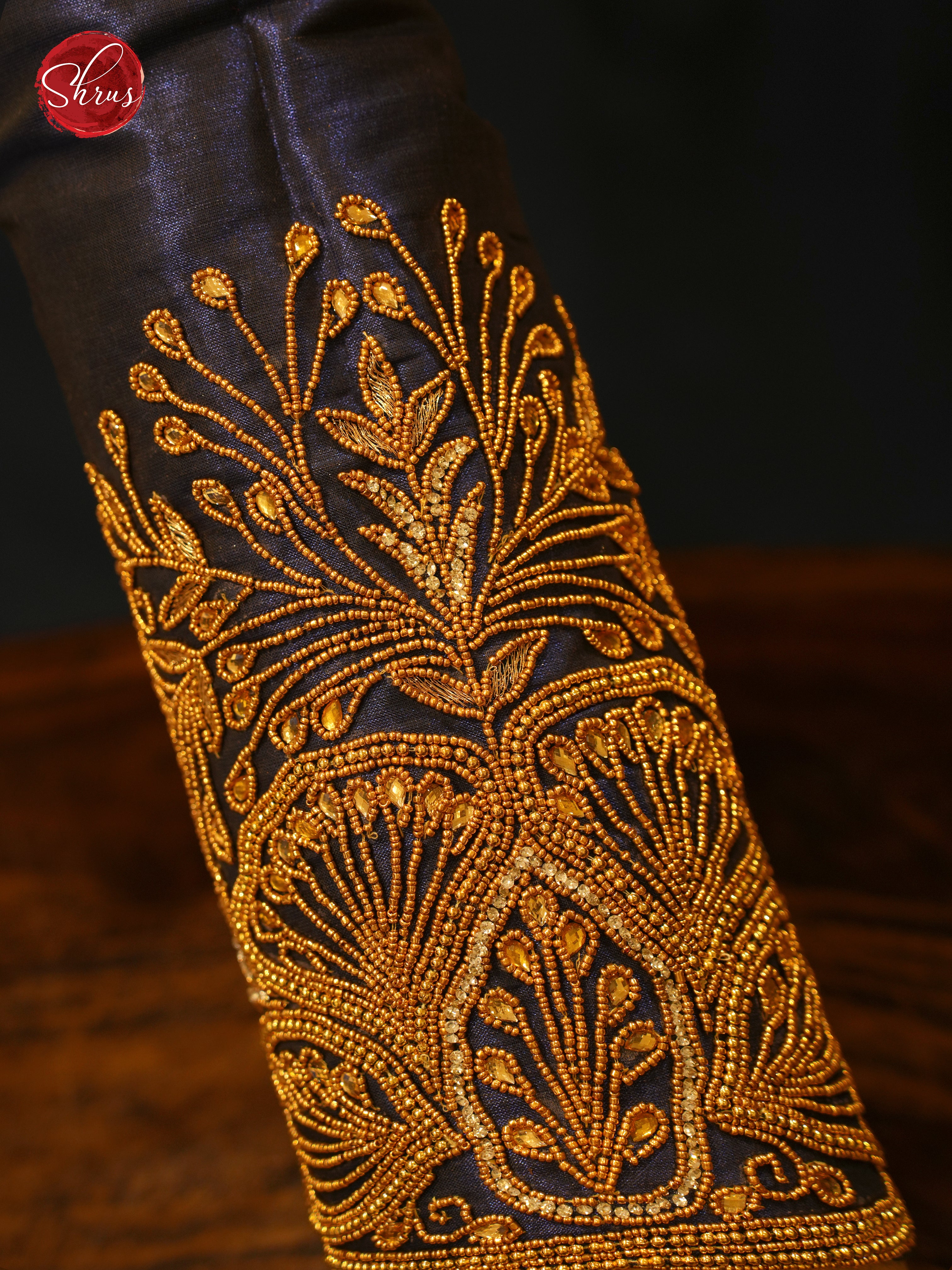 Blue - Aari Blouse - Shop on ShrusEternity.com