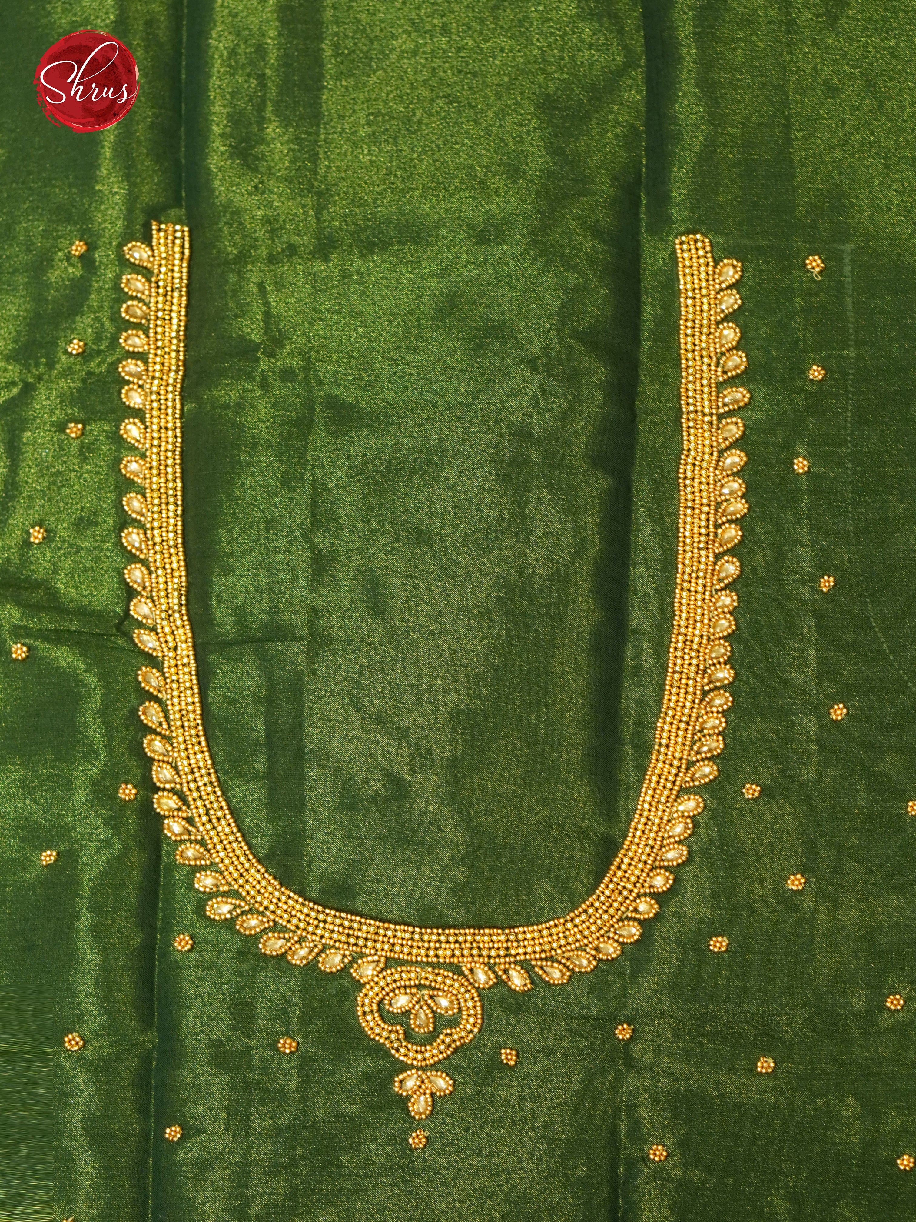 Green - Aari Blouse - Shop on ShrusEternity.com