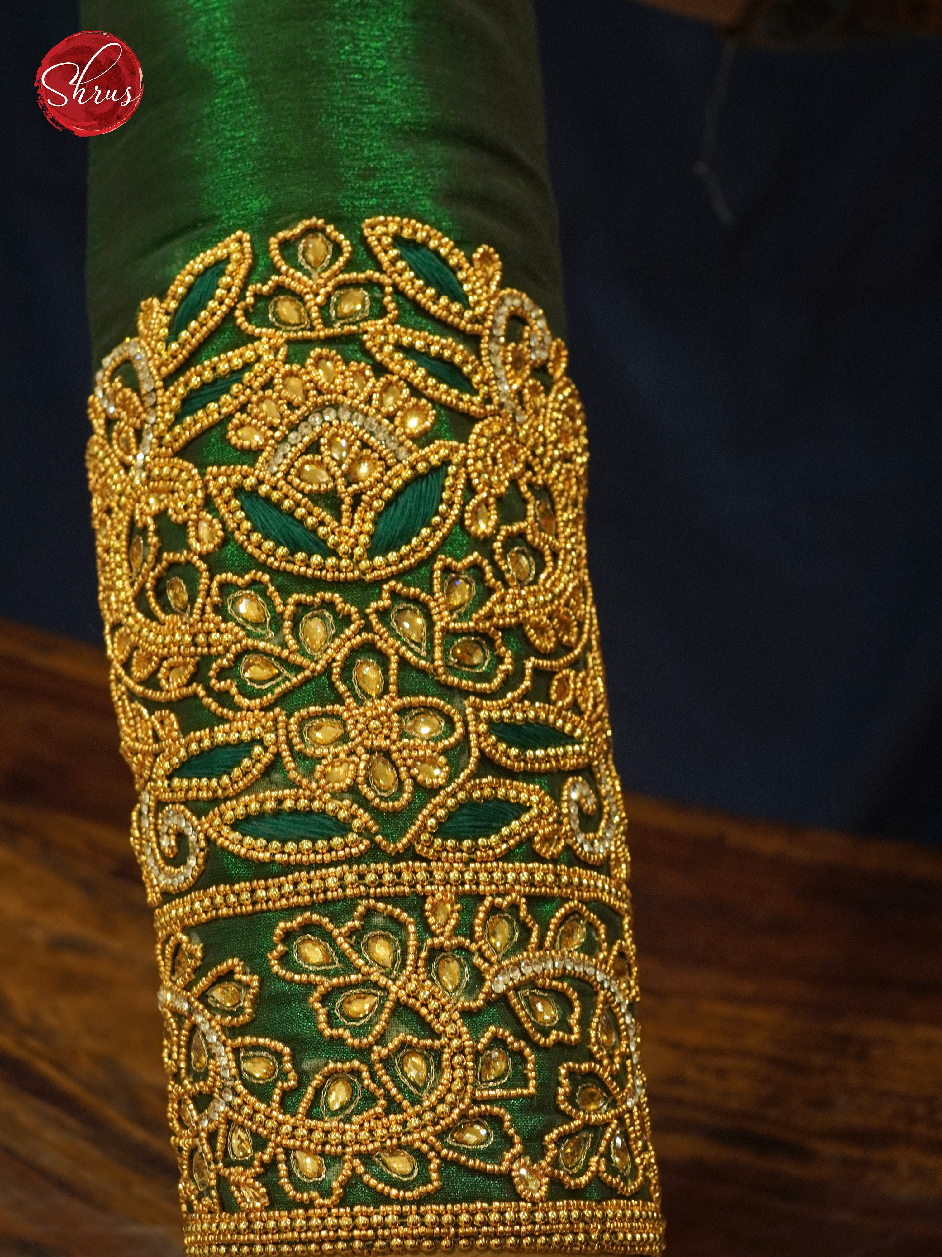 Green - Aari Blouse - Shop on ShrusEternity.com