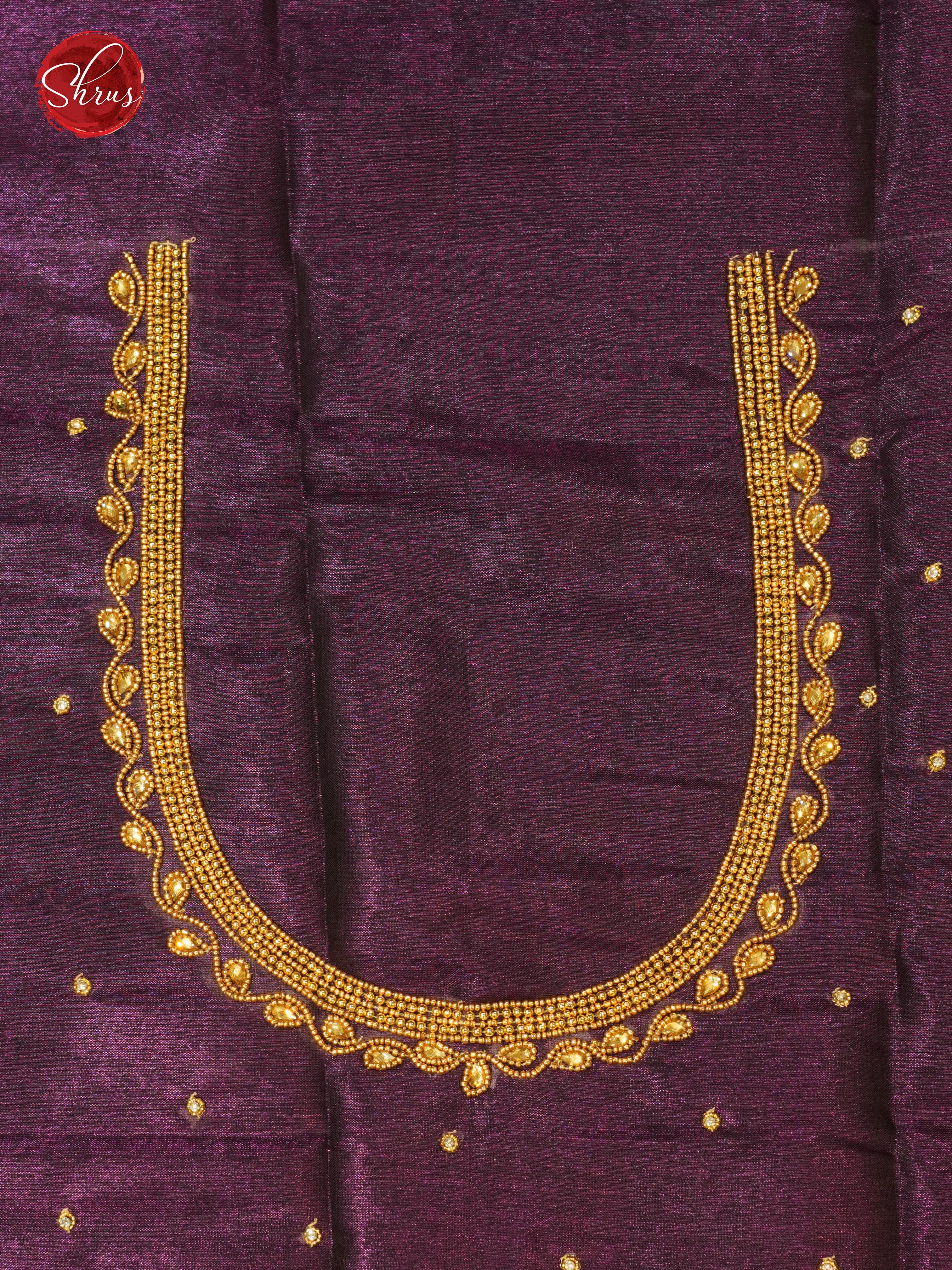 Purple - Aari Blouse - Shop on ShrusEternity.com
