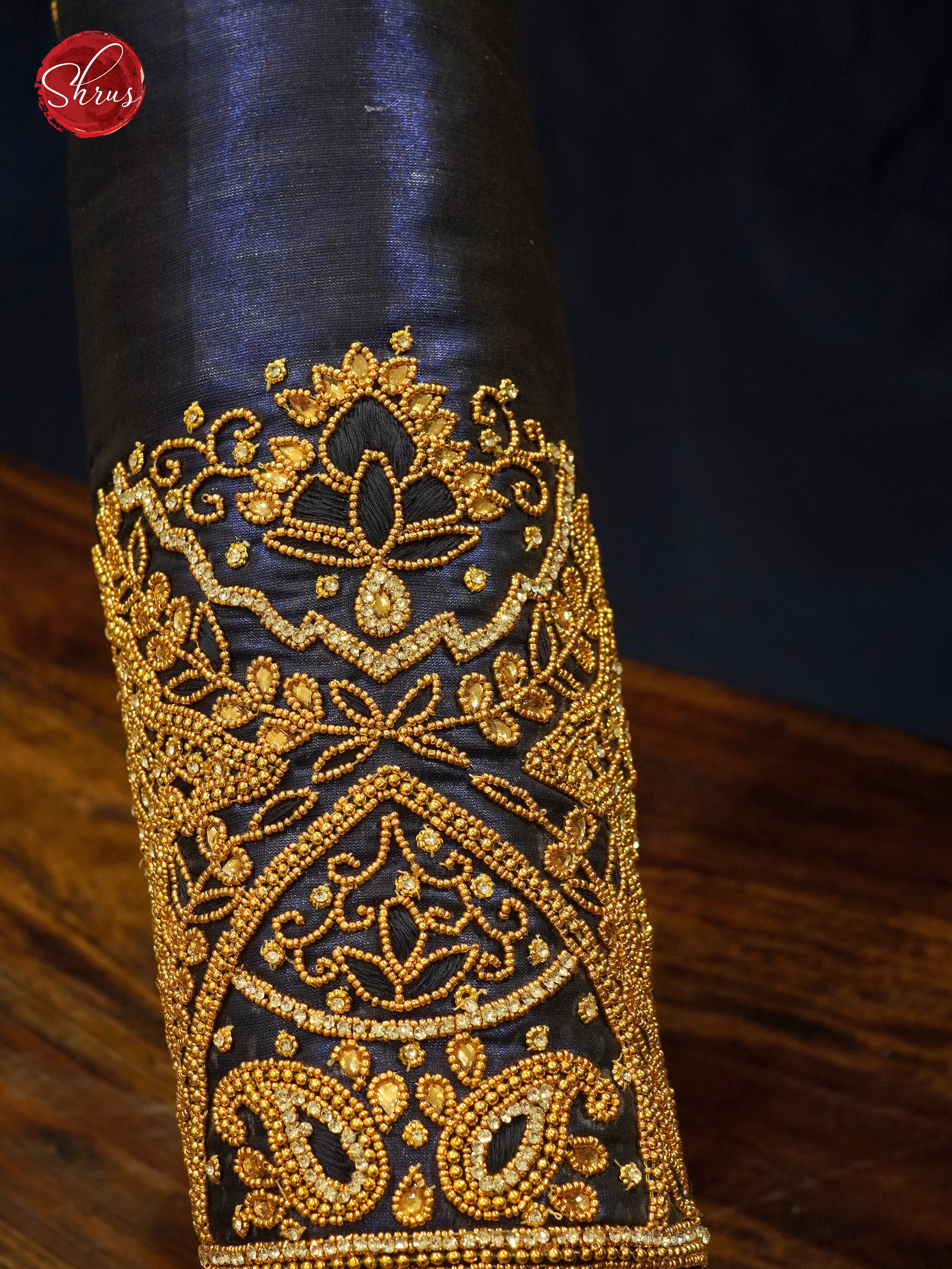 Blue - Aari Blouse - Shop on ShrusEternity.com