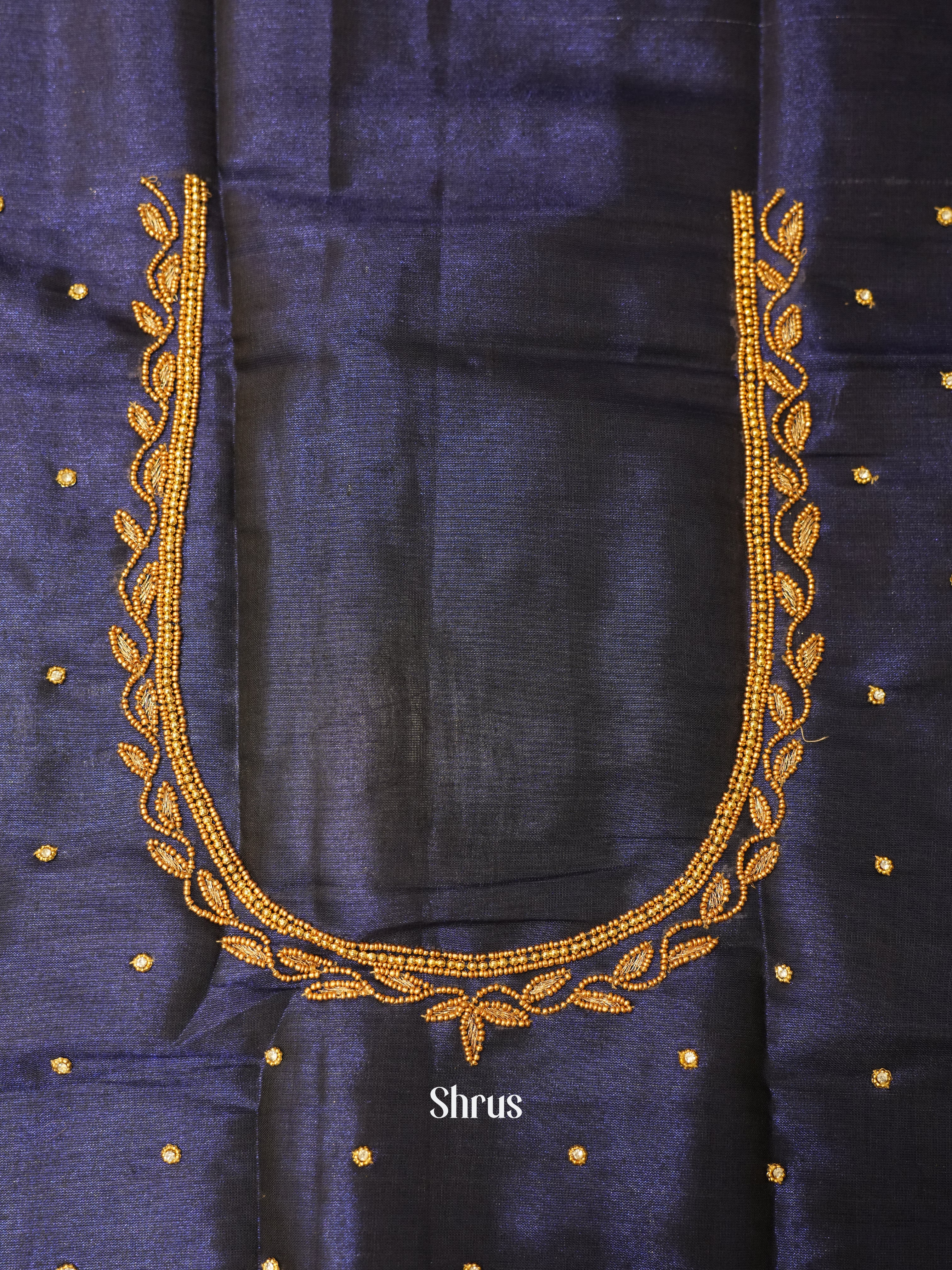 Blue - Aari Blouse - Shop on ShrusEternity.com