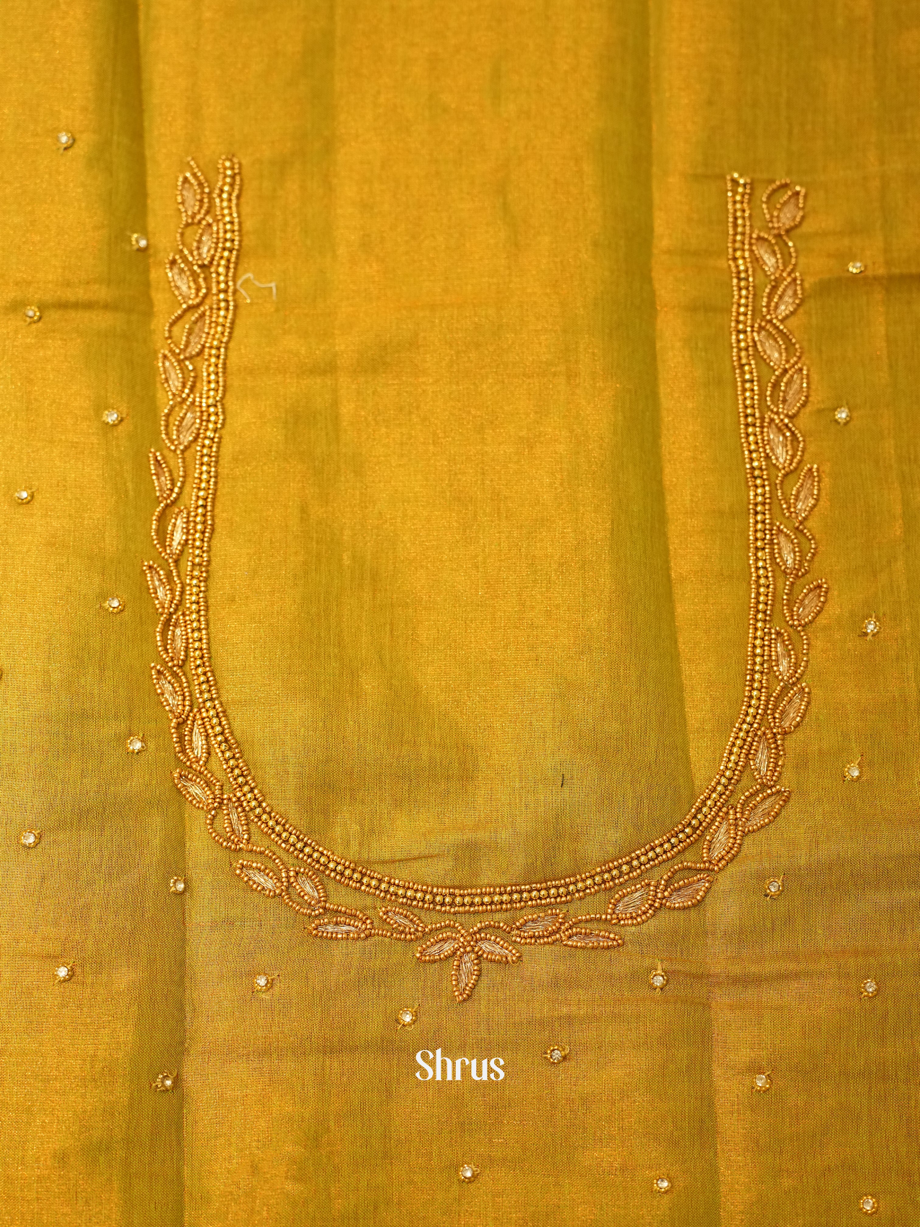 Green - Aari Blouse - Shop on ShrusEternity.com