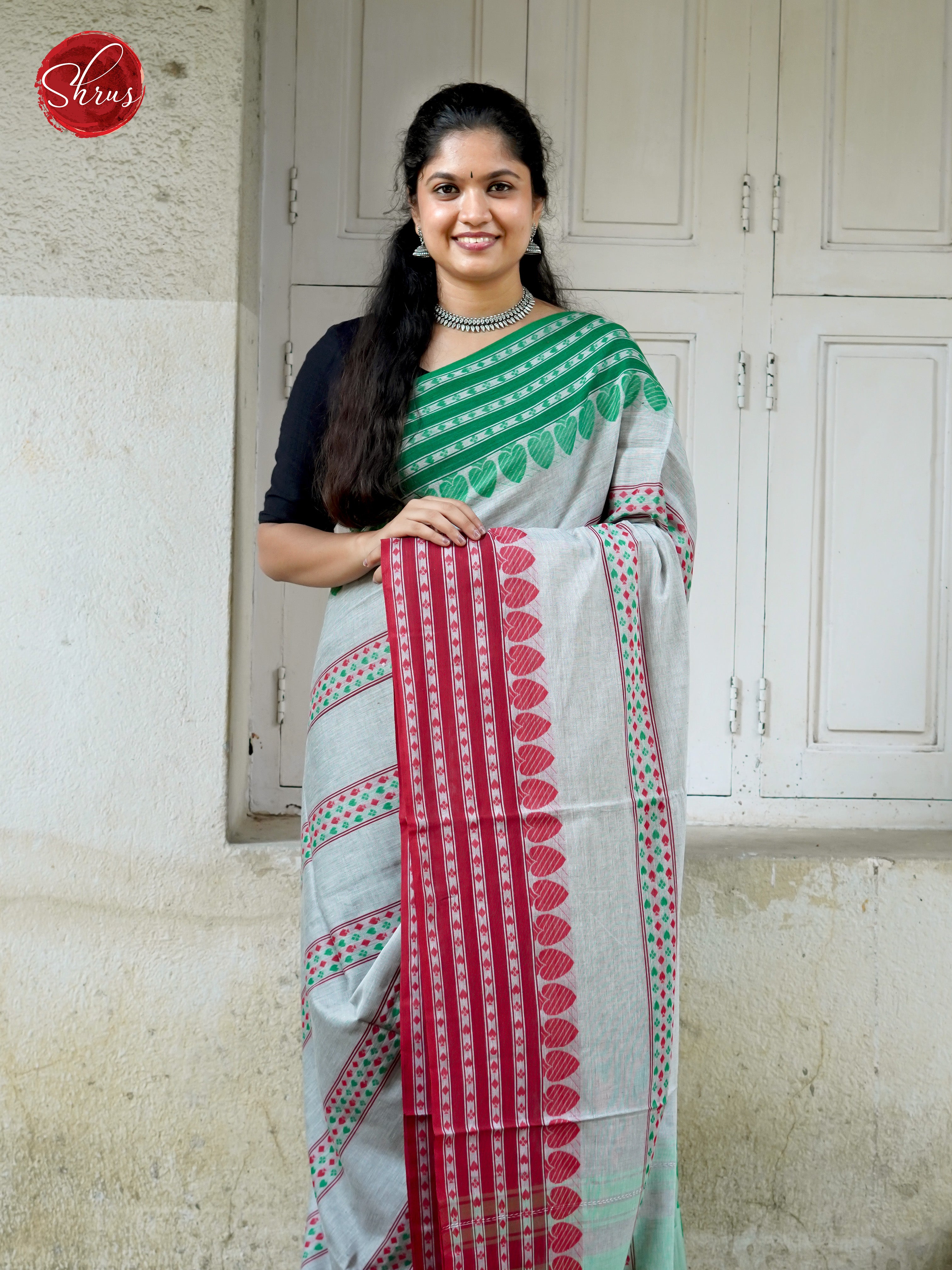 Grey & Red - Mercerized cotton - Shop on ShrusEternity.com