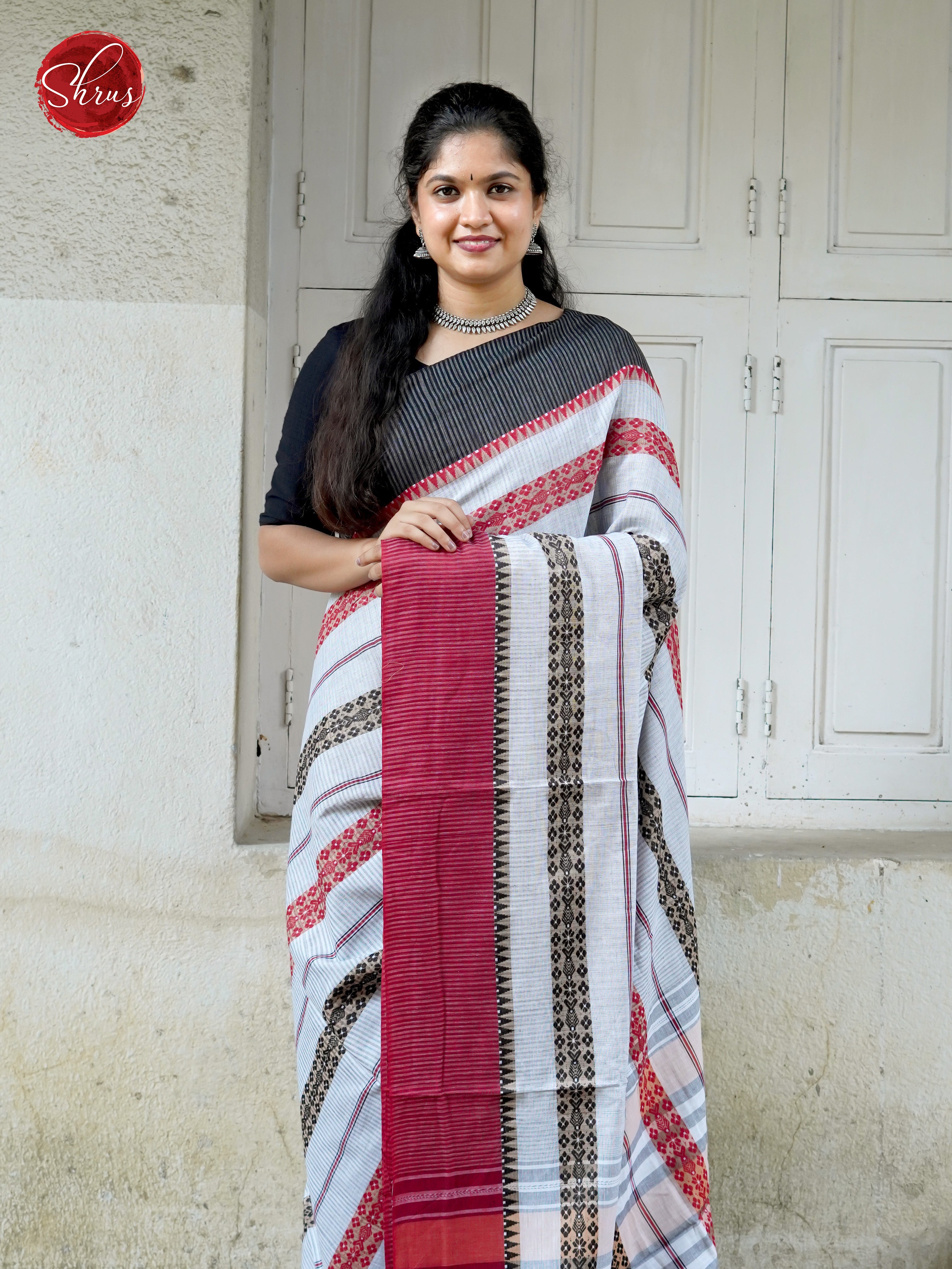 Grey & Maroon- Mercerized cotton - Shop on ShrusEternity.com