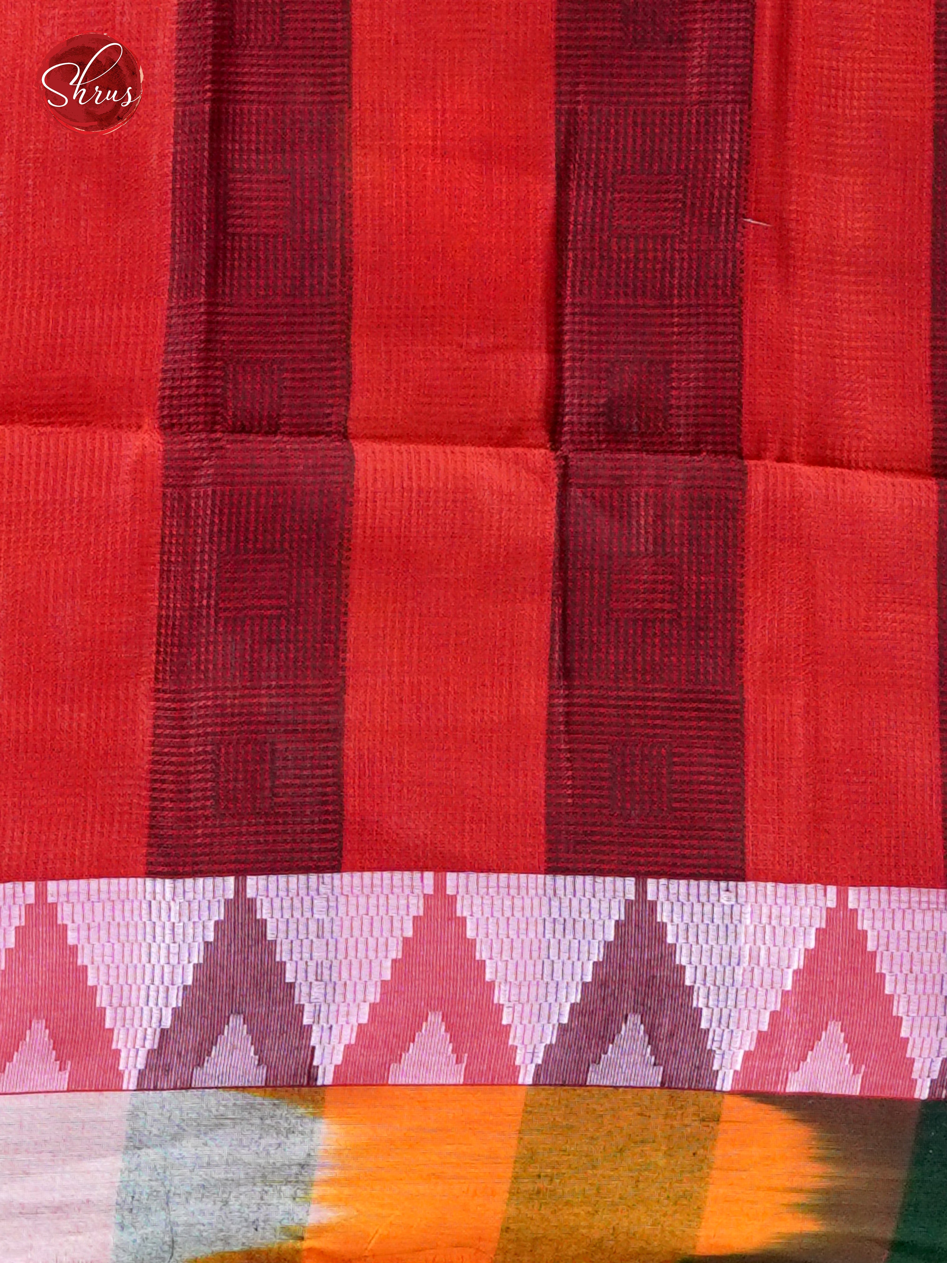 Green & Red - Dhakhai cotton - Shop on ShrusEternity.com
