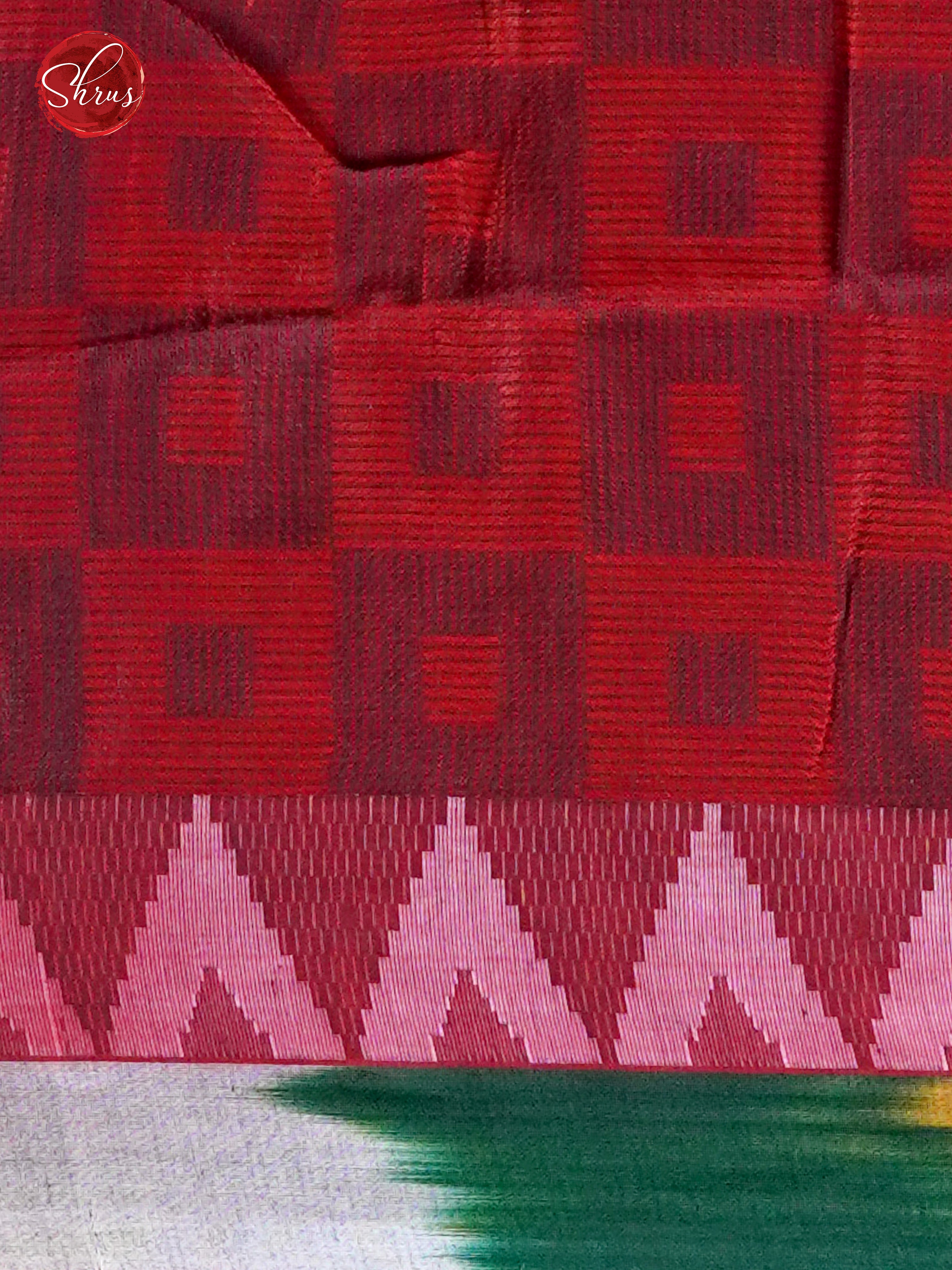 Green & Red - Dhakhai cotton - Shop on ShrusEternity.com