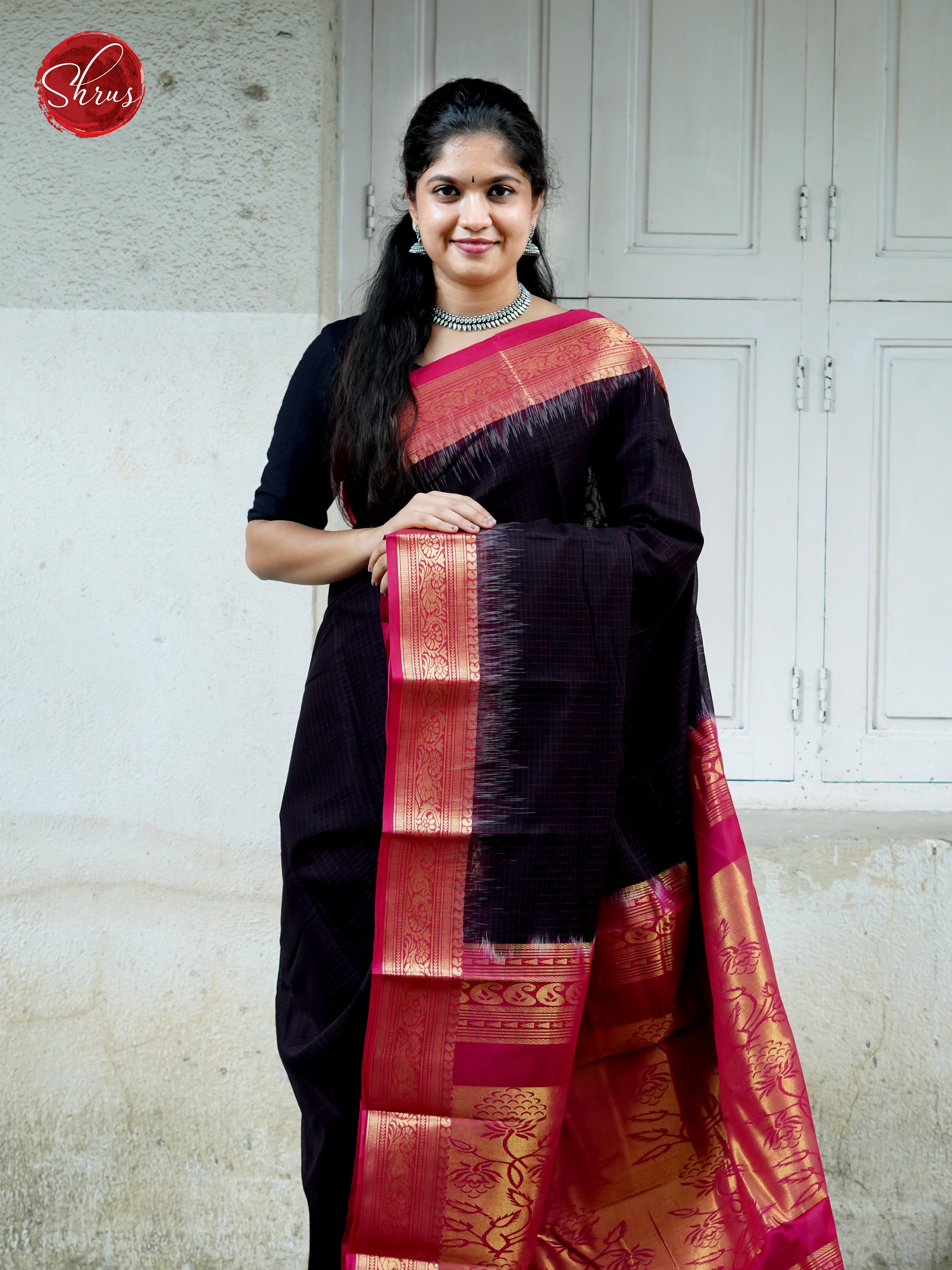 Black & Pink- Mercerized cotton - Shop on ShrusEternity.com