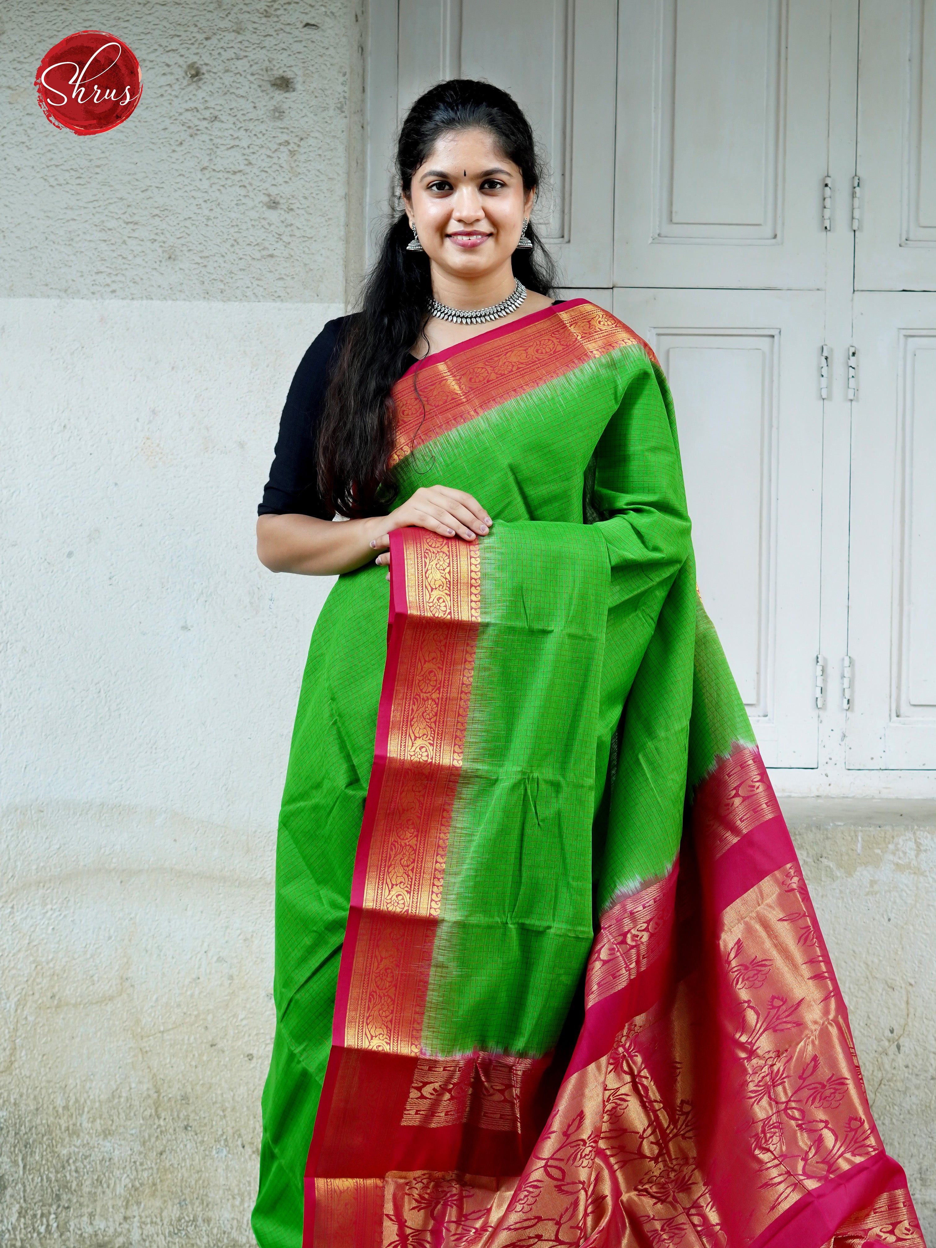 Green & Pink - Mercerized cotton - Shop on ShrusEternity.com