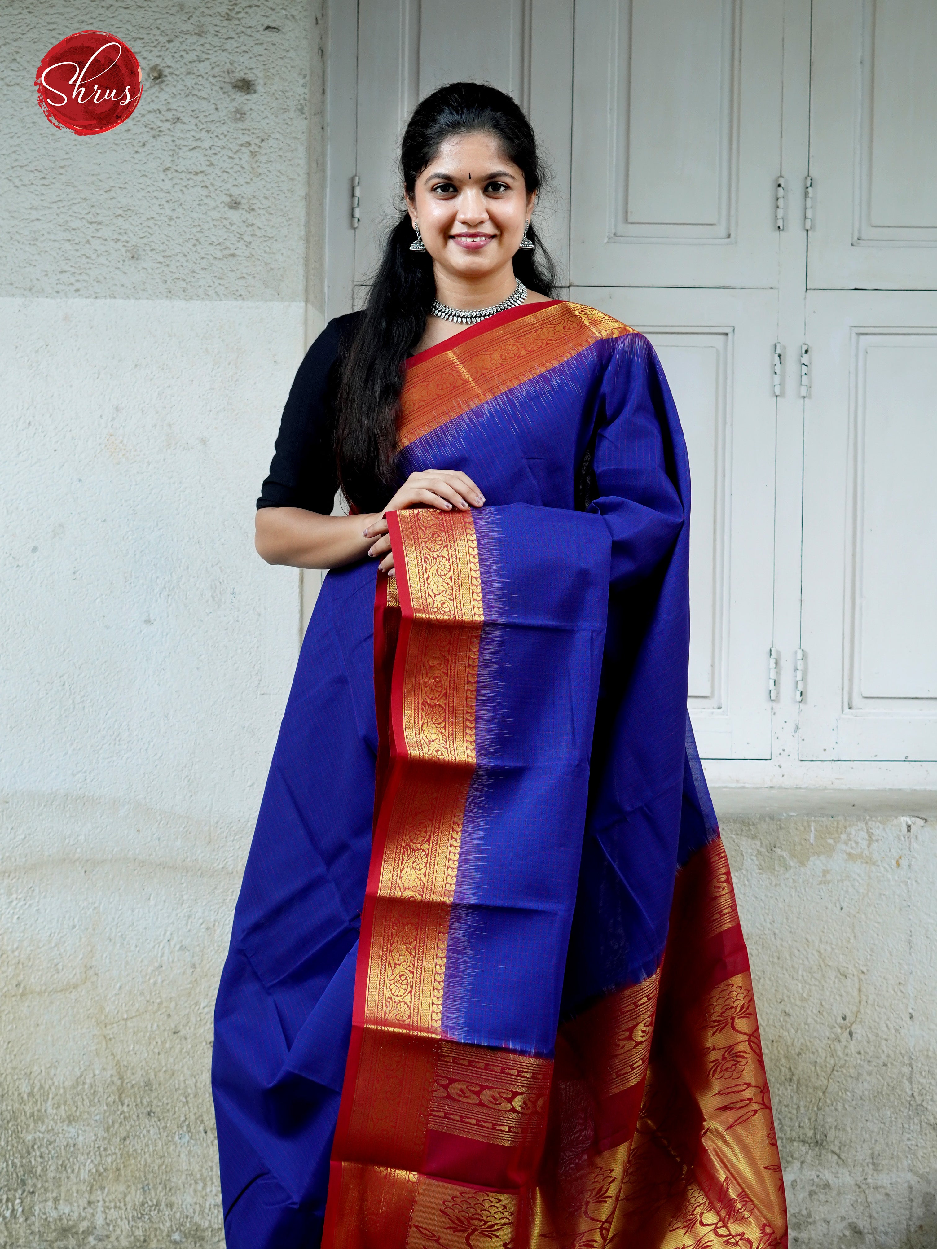 Blue & Red- Mercerized cotton - Shop on ShrusEternity.com