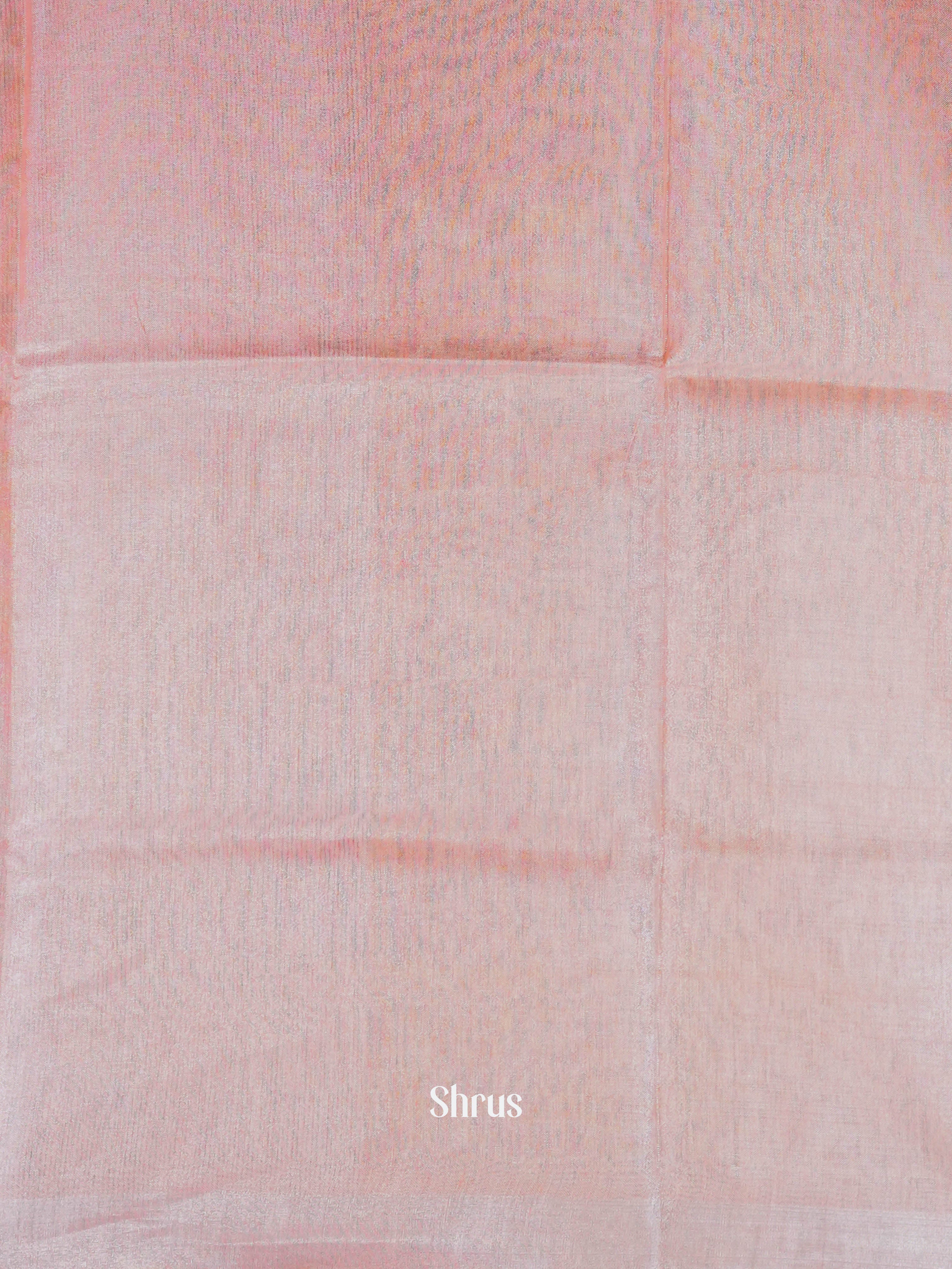 Cream & Pink - Linen Saree - Shop on ShrusEternity.com