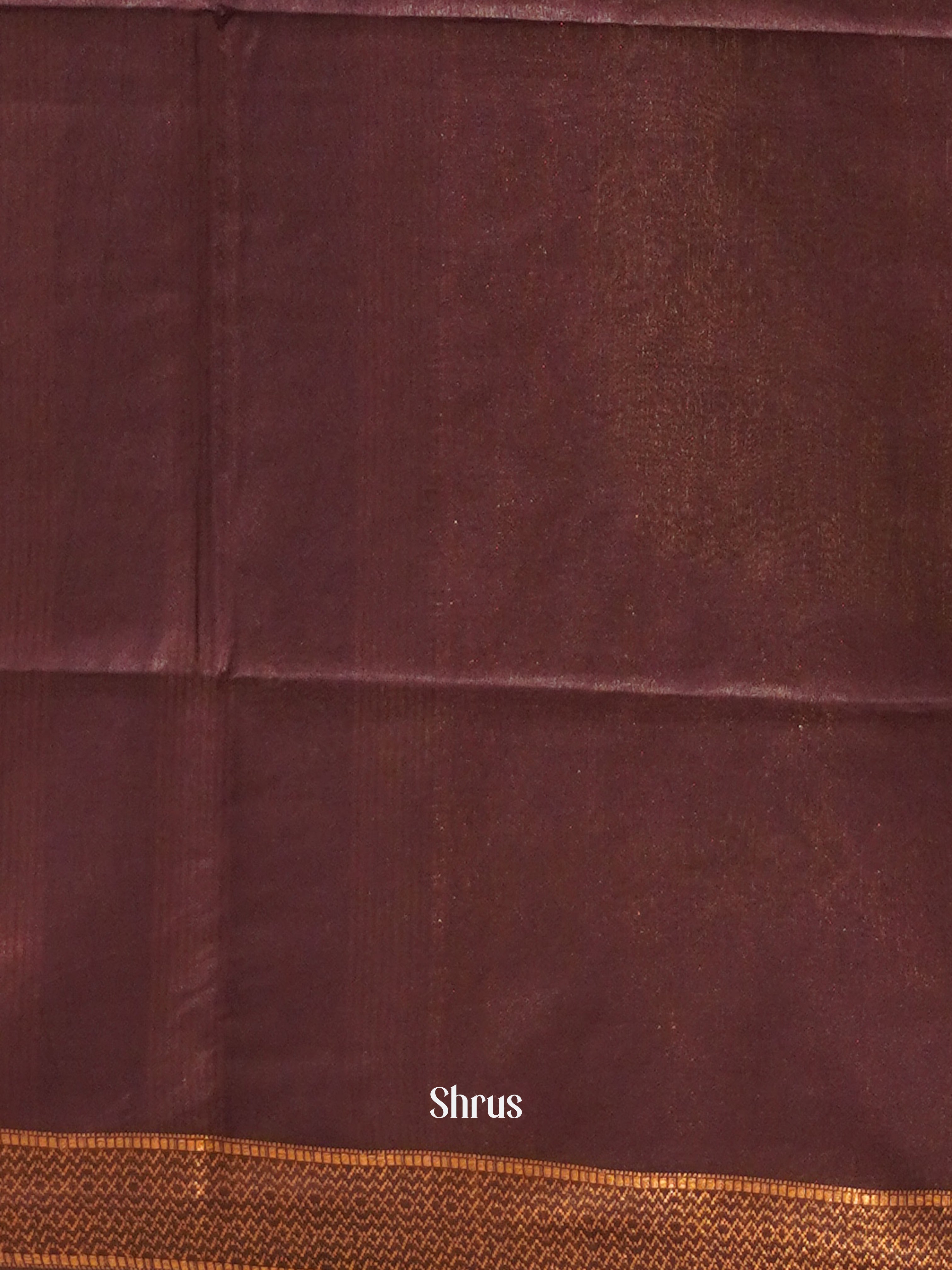 Wine(Single Tone) - Semi Tussar Saree - Shop on ShrusEternity.com
