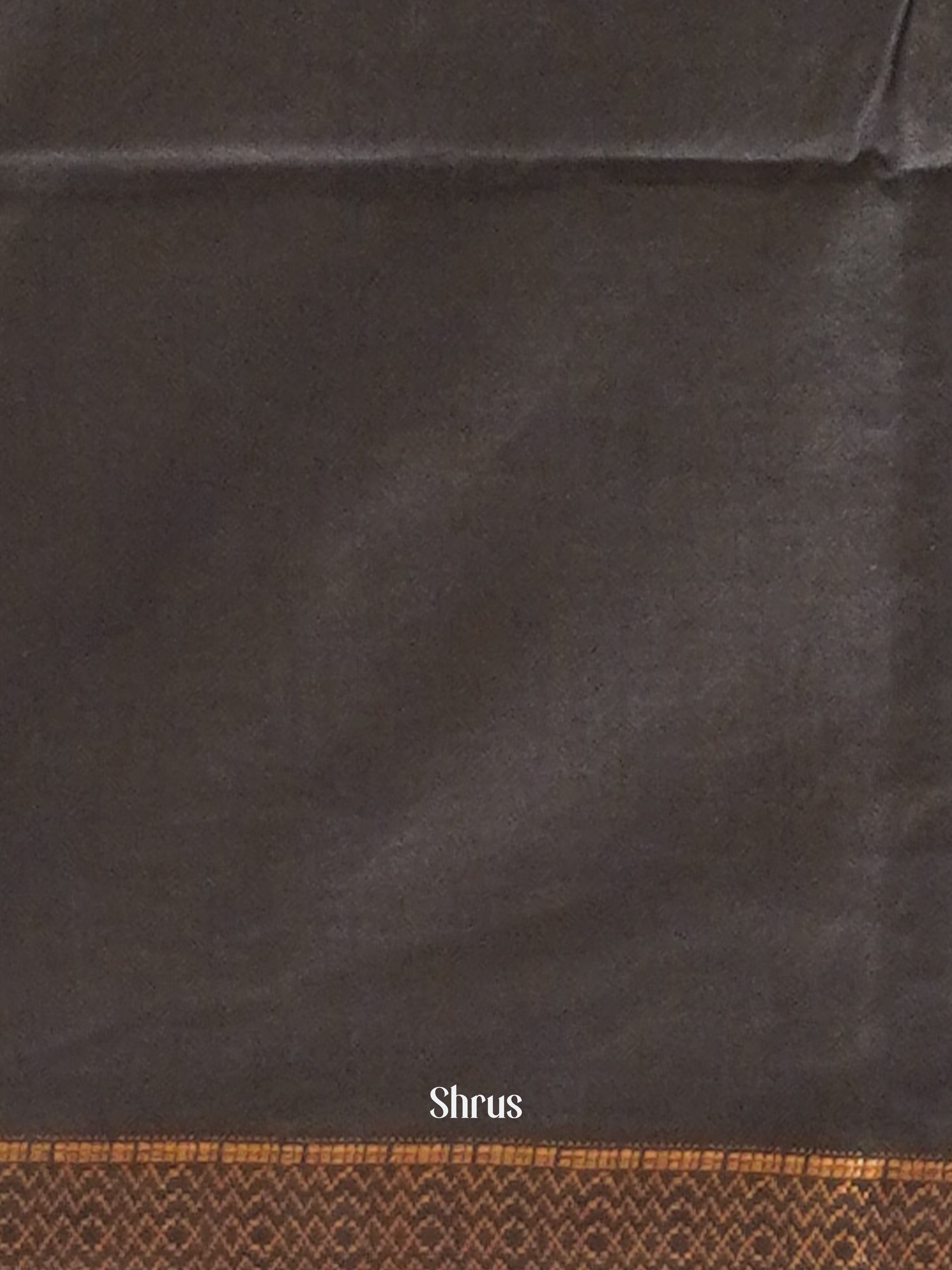 Grey(Single Tone) - Semi Tussar Saree - Shop on ShrusEternity.com