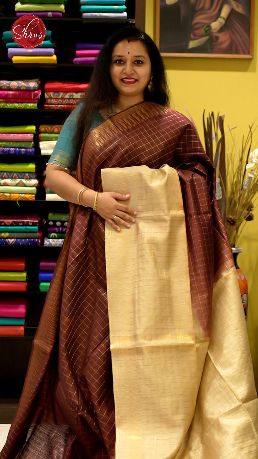 Brown & Beige - Semi Tussar - Shop on ShrusEternity.com