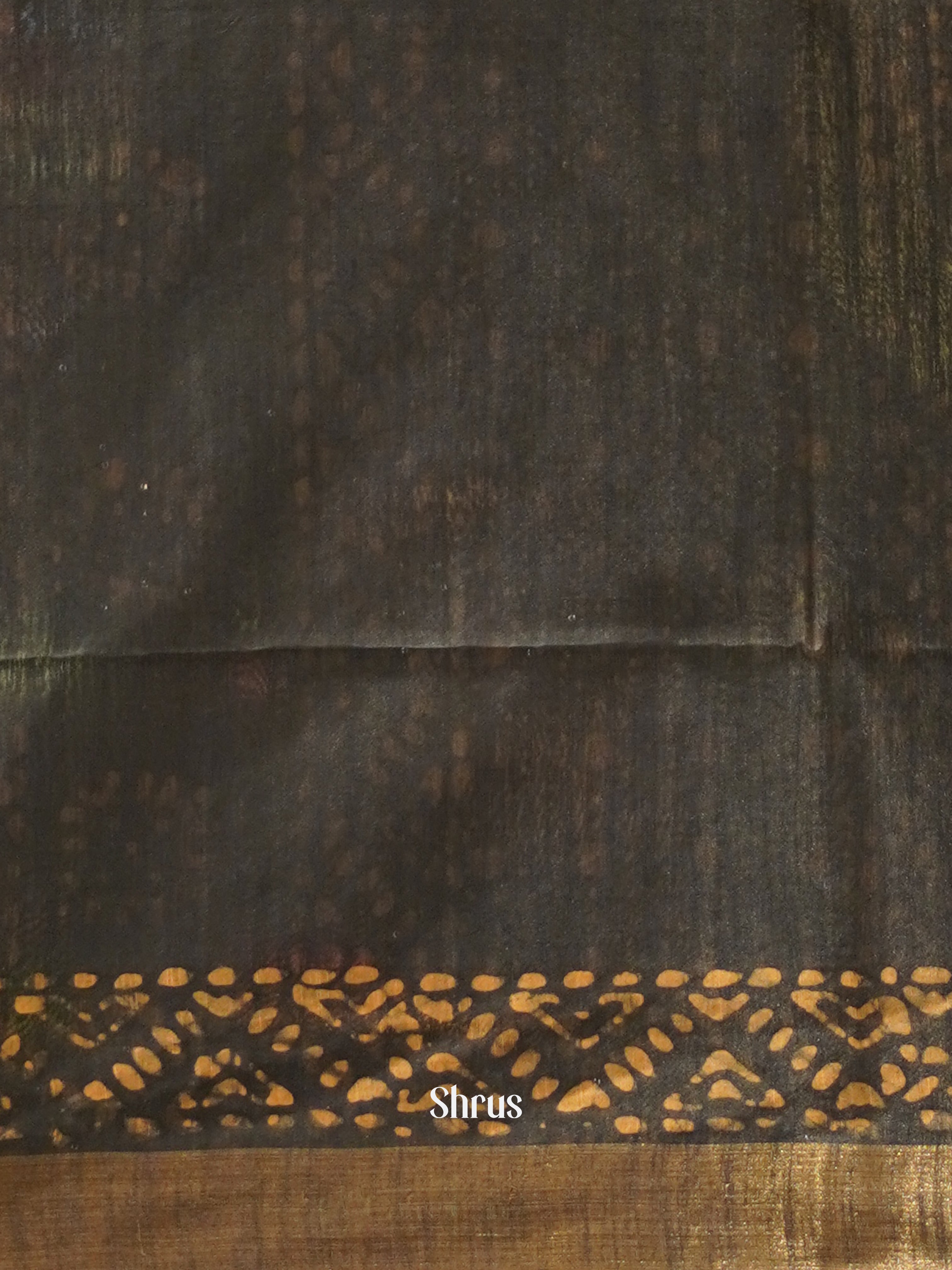 Black & Orange - Bhatik Saree - Shop on ShrusEternity.com