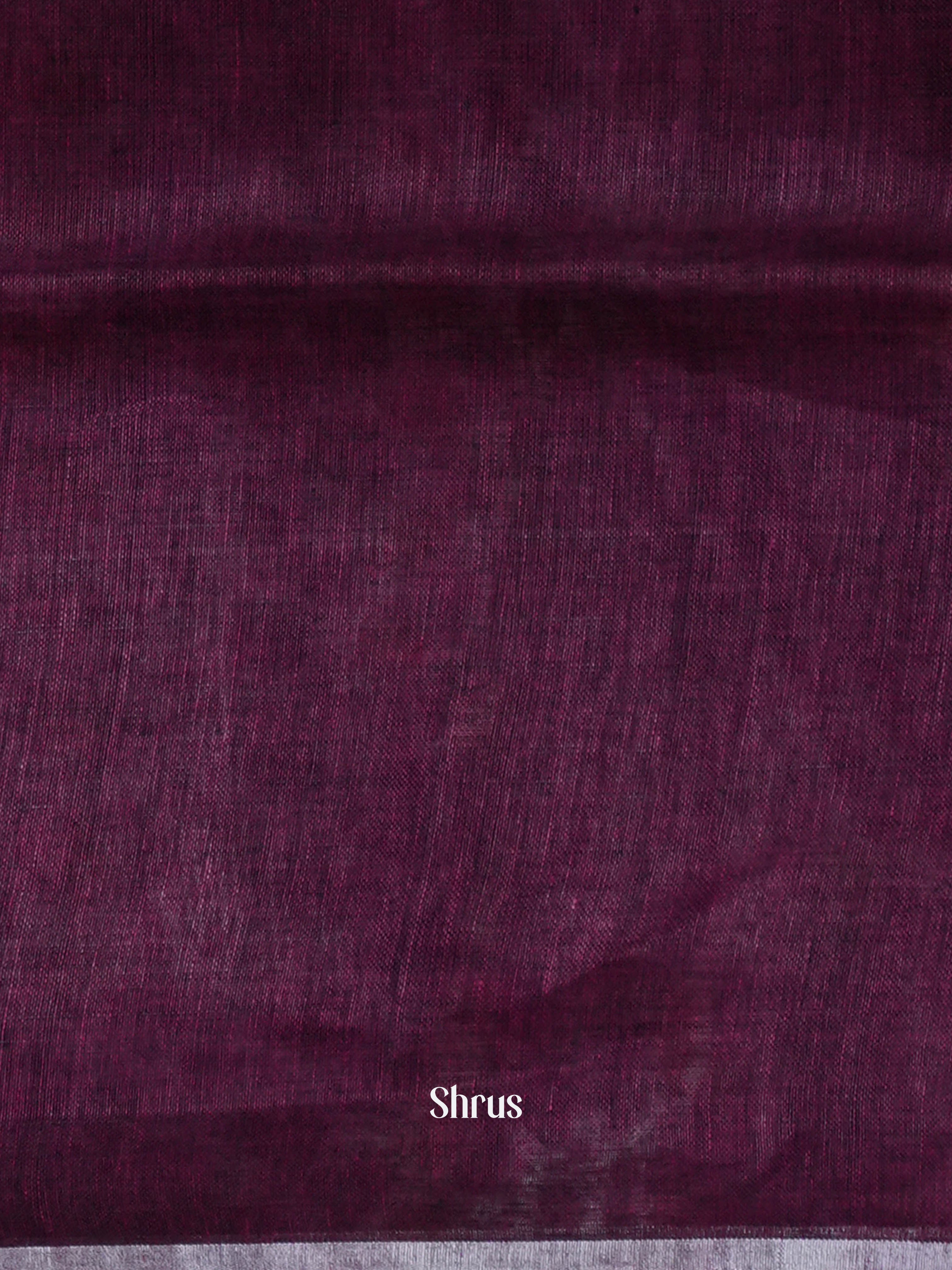 Violet Red - Linen Saree Saree - Shop on ShrusEternity.com