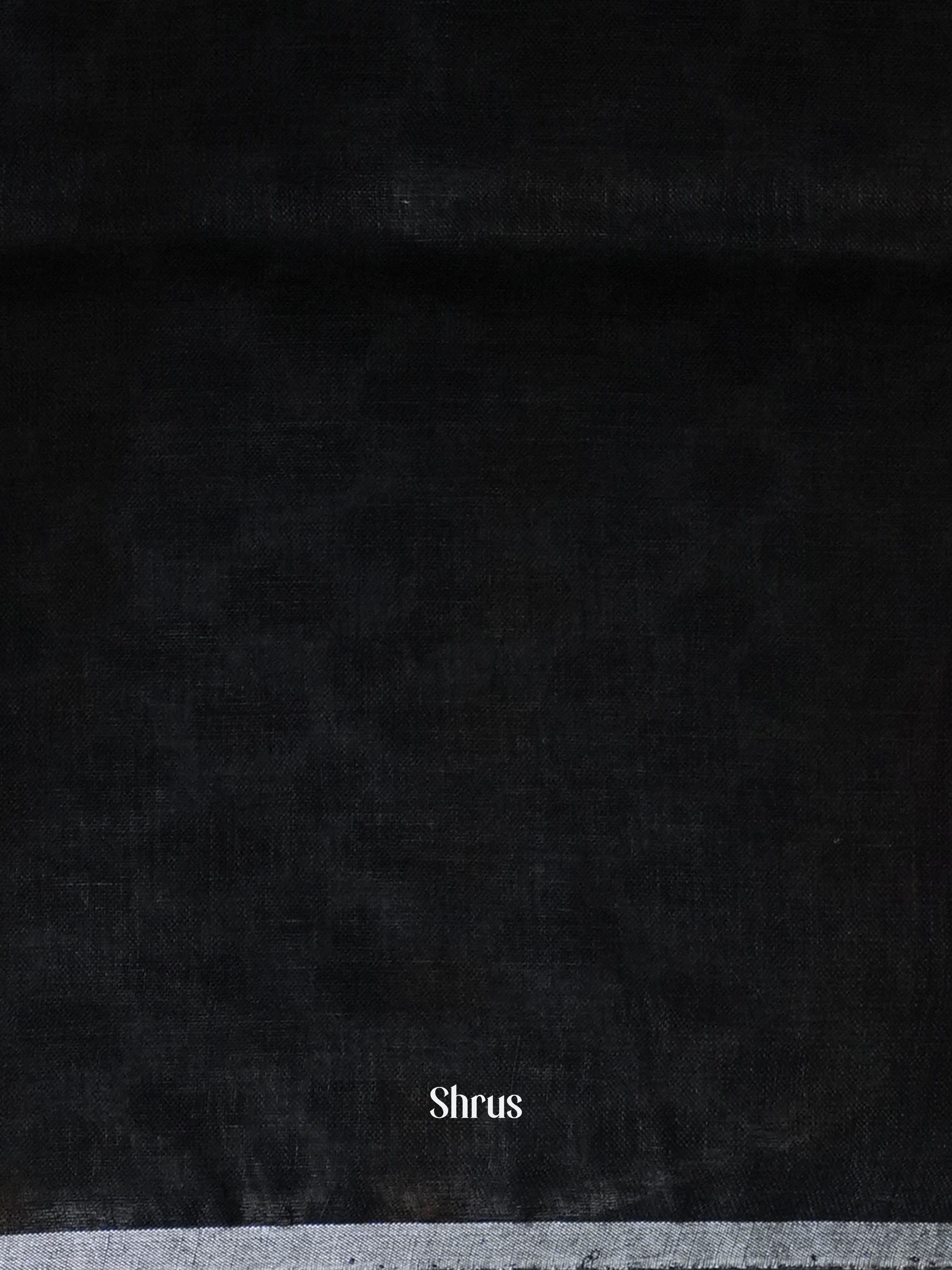 Black - Linen Saree Saree - Shop on ShrusEternity.com