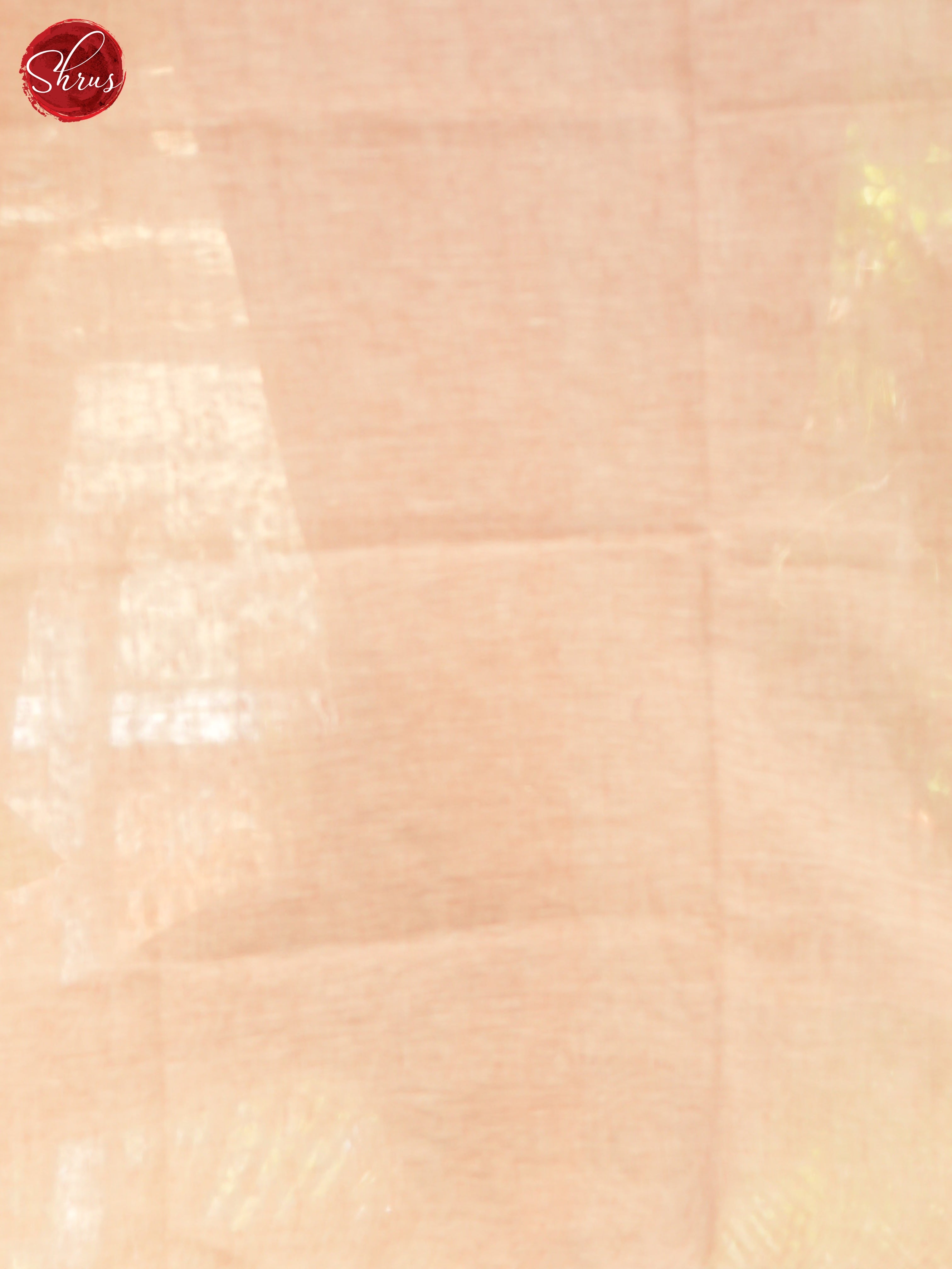 Peach - Linen Saree - Shop on ShrusEternity.com