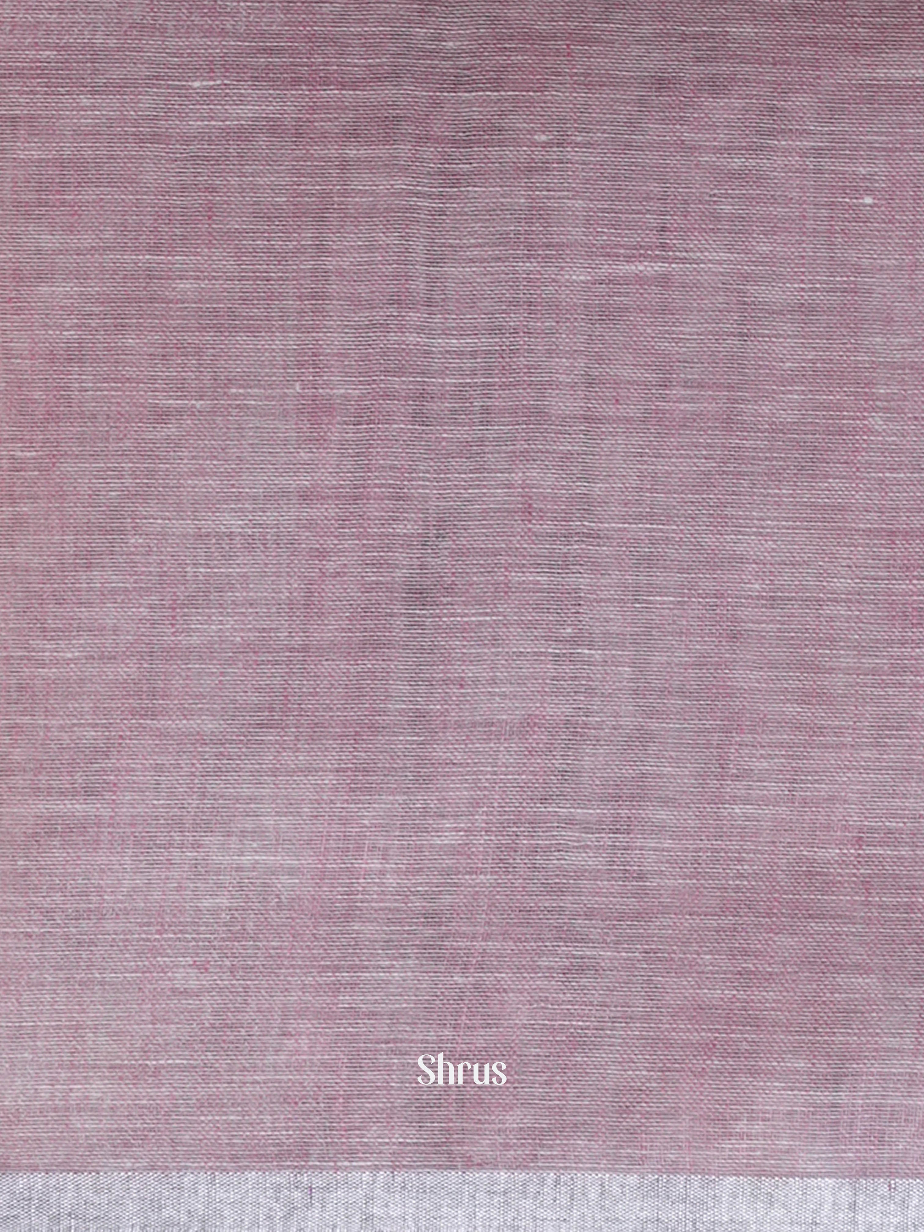 Rosy Pink - Linen Saree Saree - Shop on ShrusEternity.com