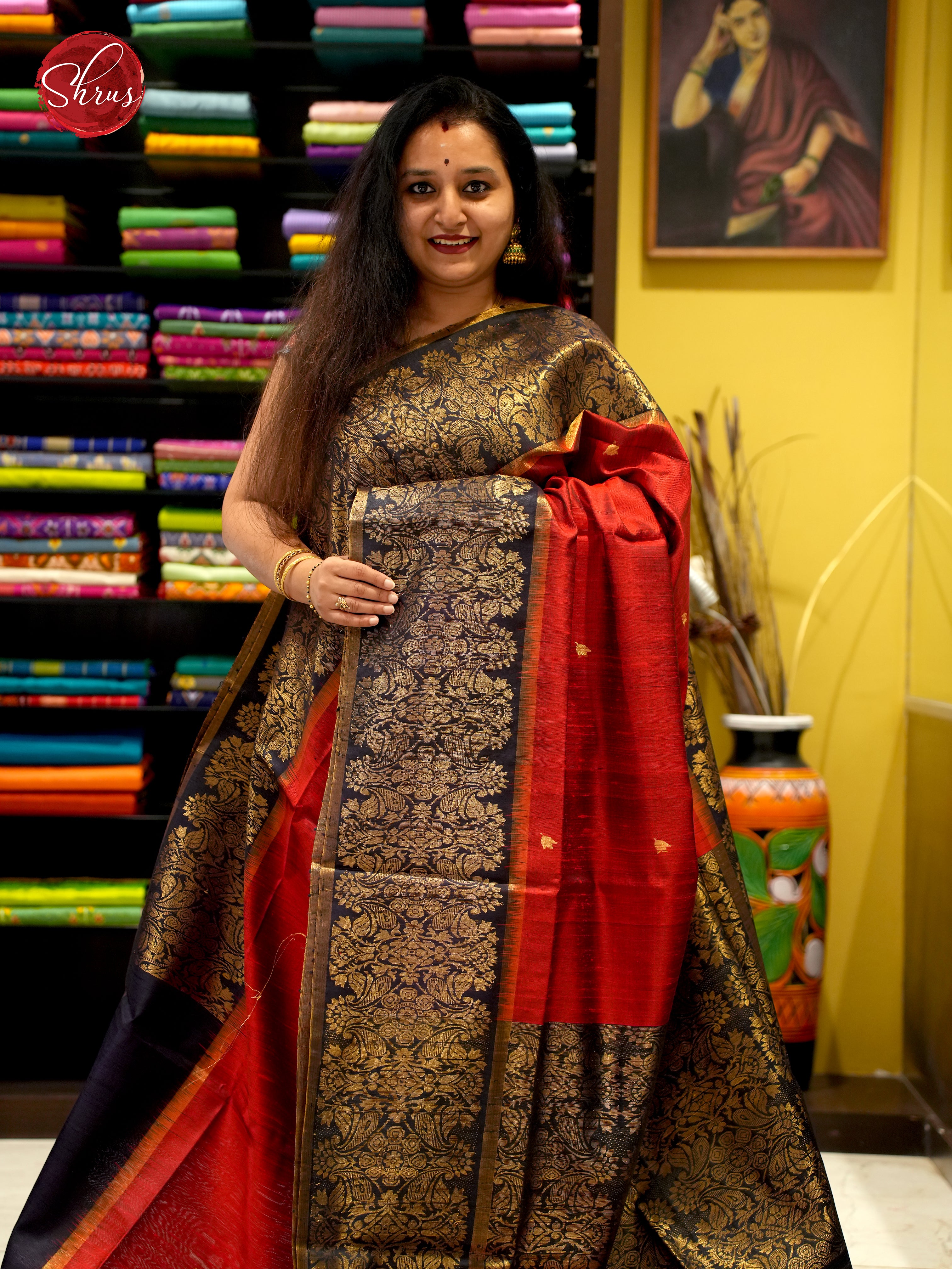 Red & Black - Raw Silk - Shop on ShrusEternity.com