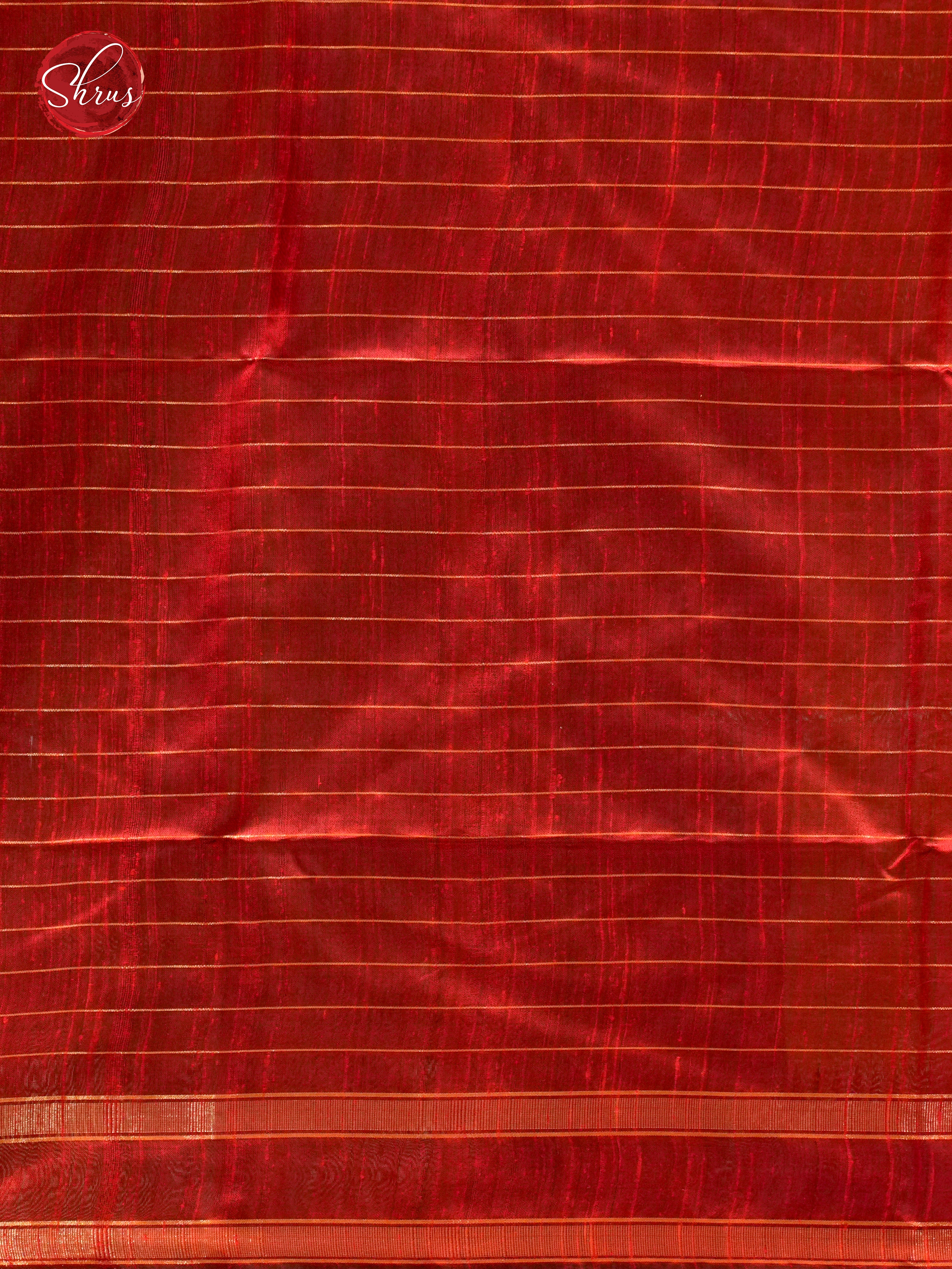 Gold-ish Mustard & Red - Raw Silk - Shop on ShrusEternity.com