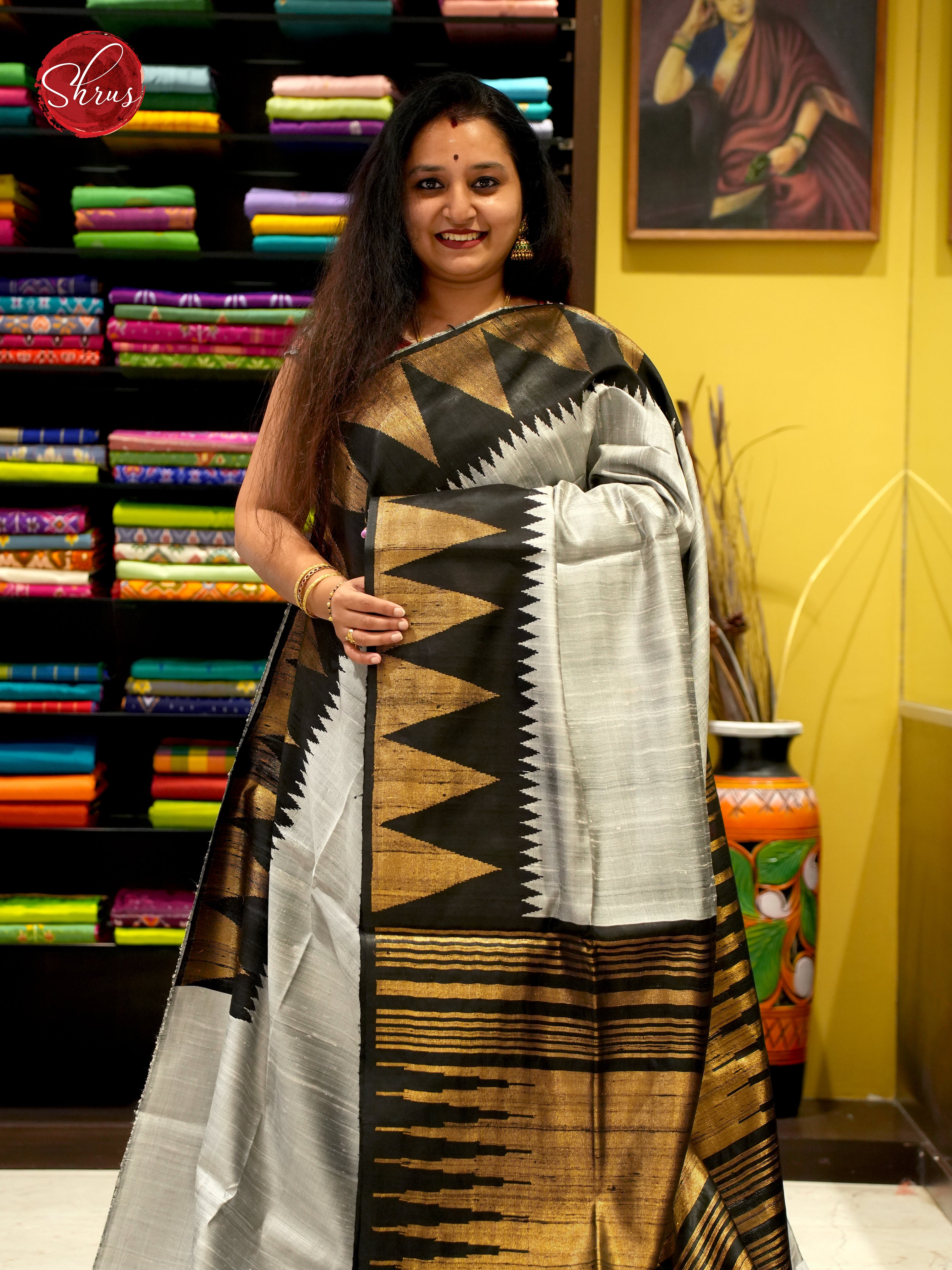Silver & Black - Raw Silk - Shop on ShrusEternity.com