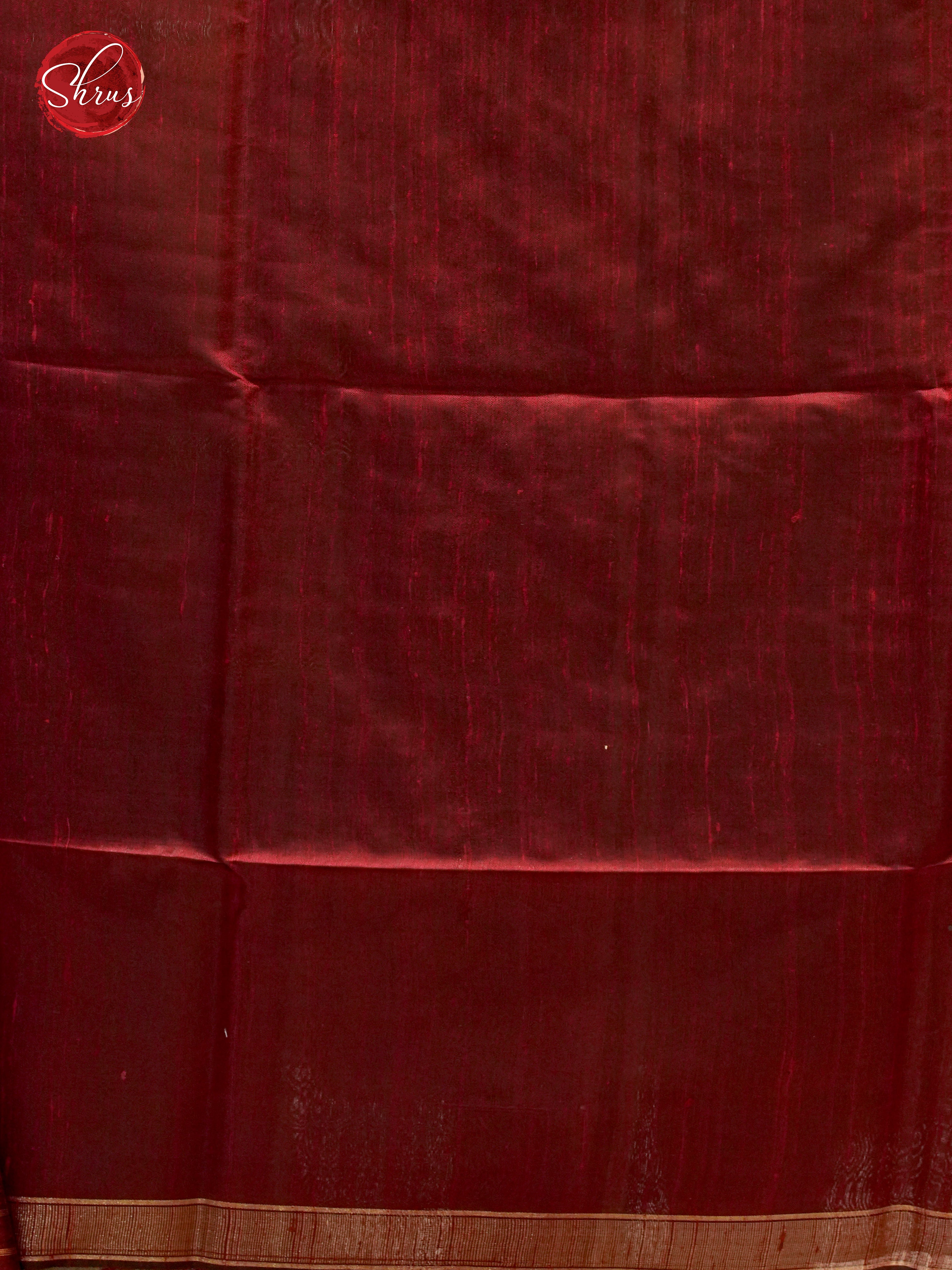 Beige Gold & Maroon - Raw Silk - Shop on ShrusEternity.com