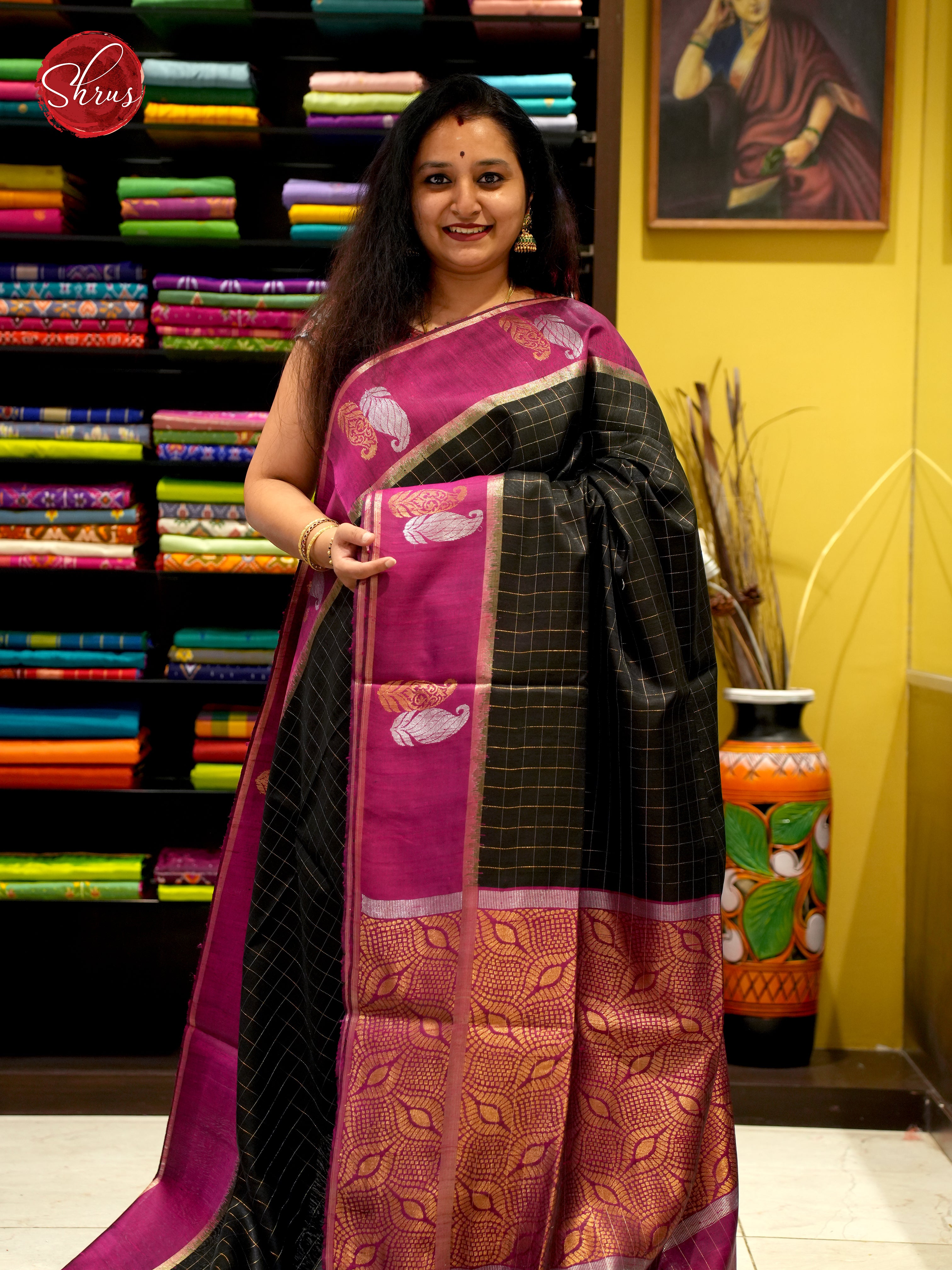 Black & Magenta - Raw Silk - Shop on ShrusEternity.com