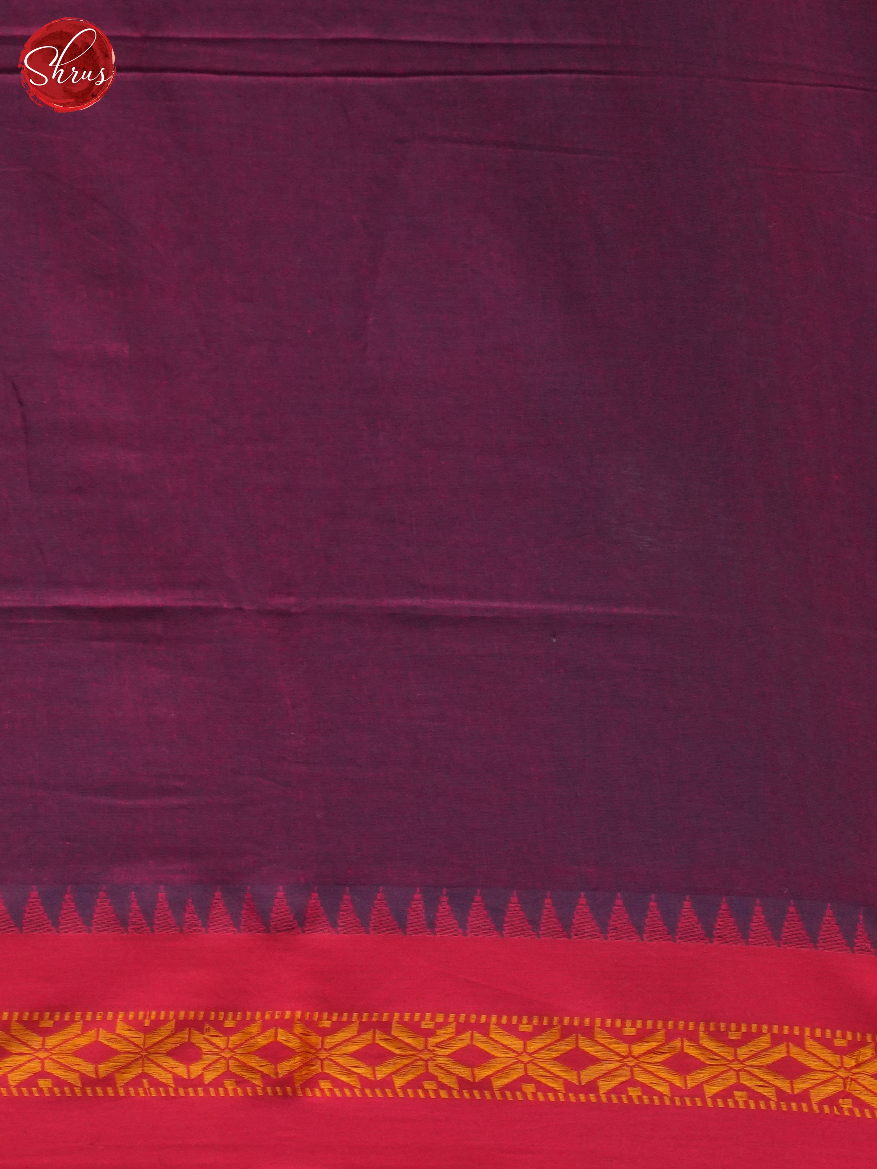 Blue & Purple - Bengal cotton Saree - Shop on ShrusEternity.com