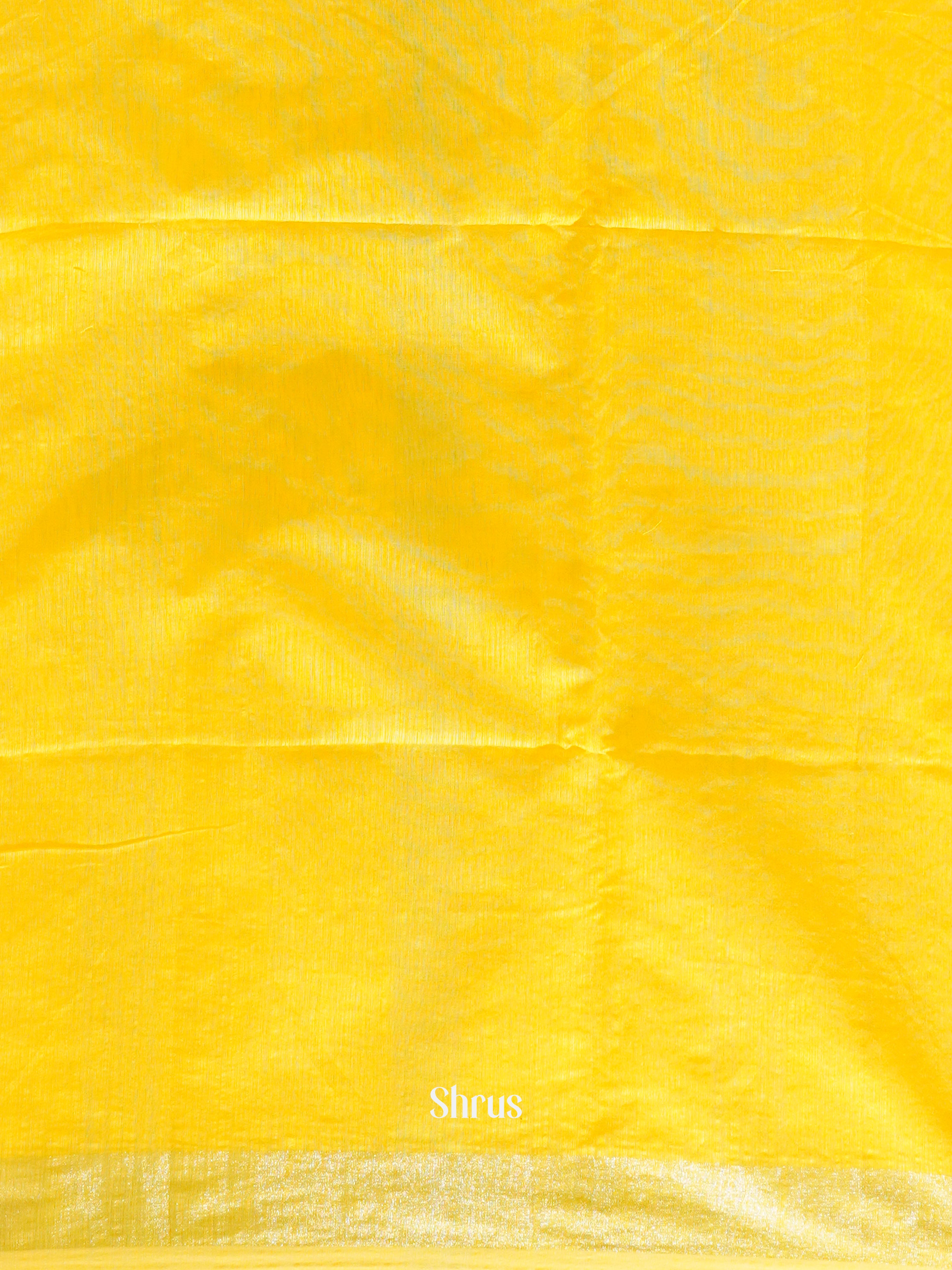 Yellow(Single Tone) - Bengal cotton Saree - Shop on ShrusEternity.com