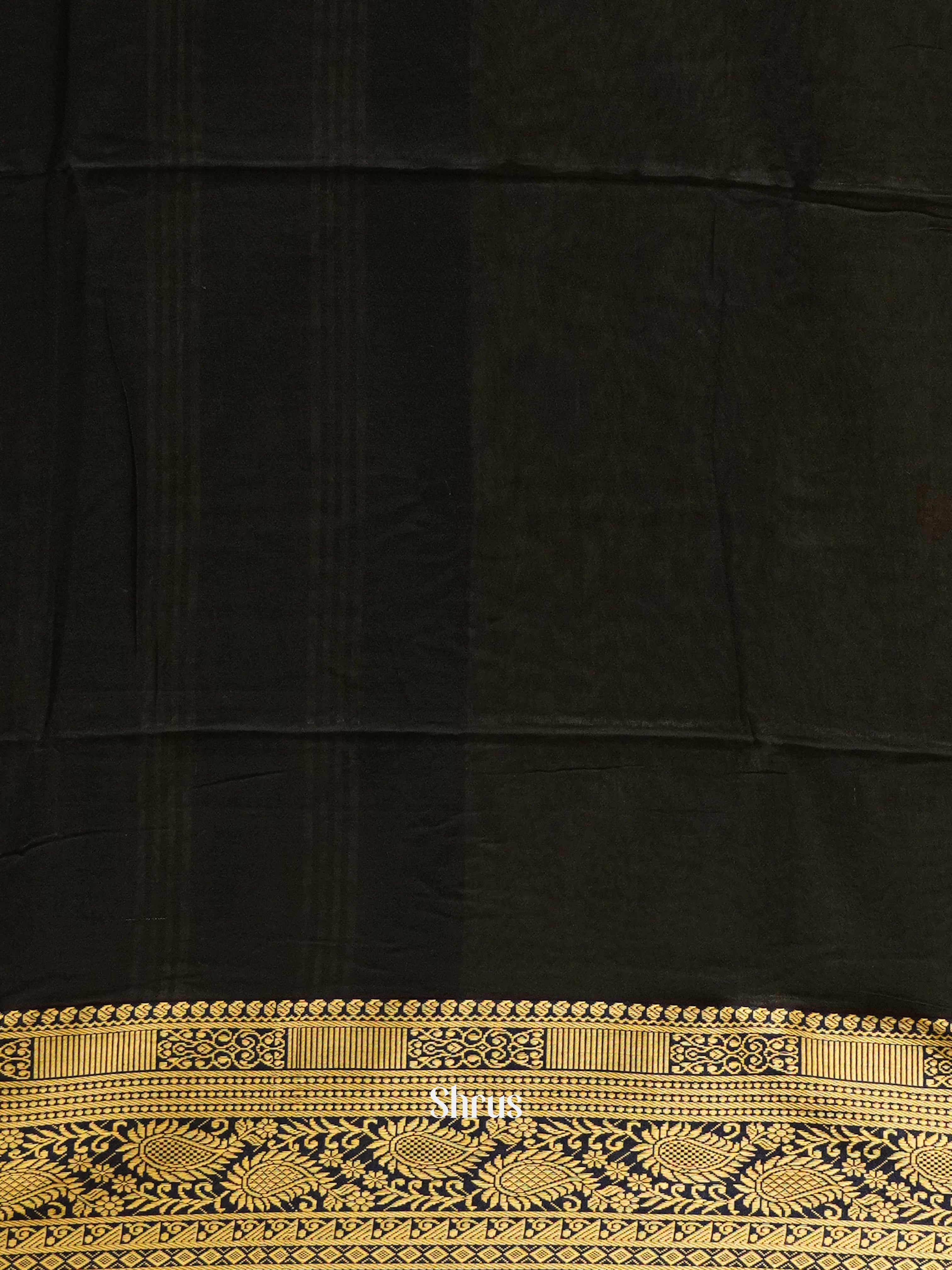 Black - Bengal cotton Saree - Shop on ShrusEternity.com