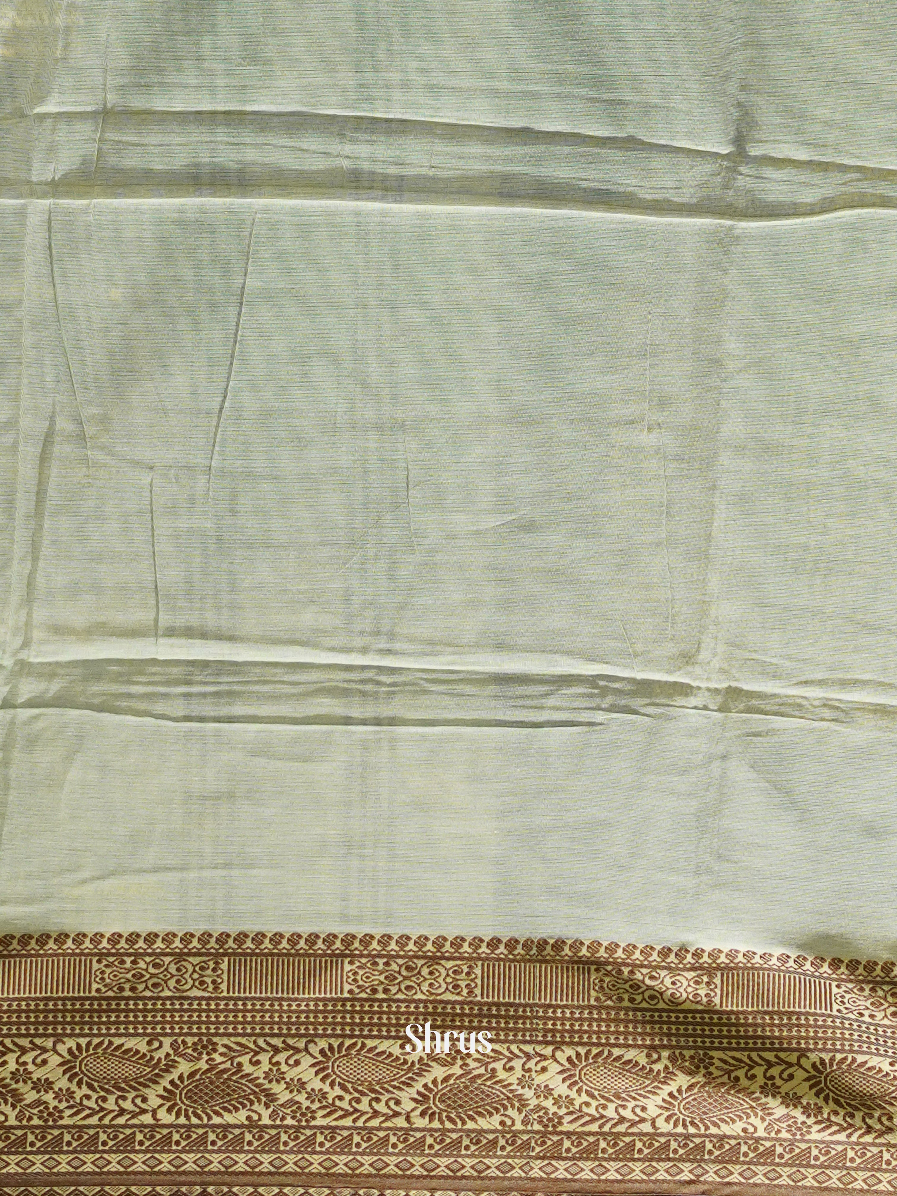 Green & Brown - Bengal cotton Saree - Shop on ShrusEternity.com
