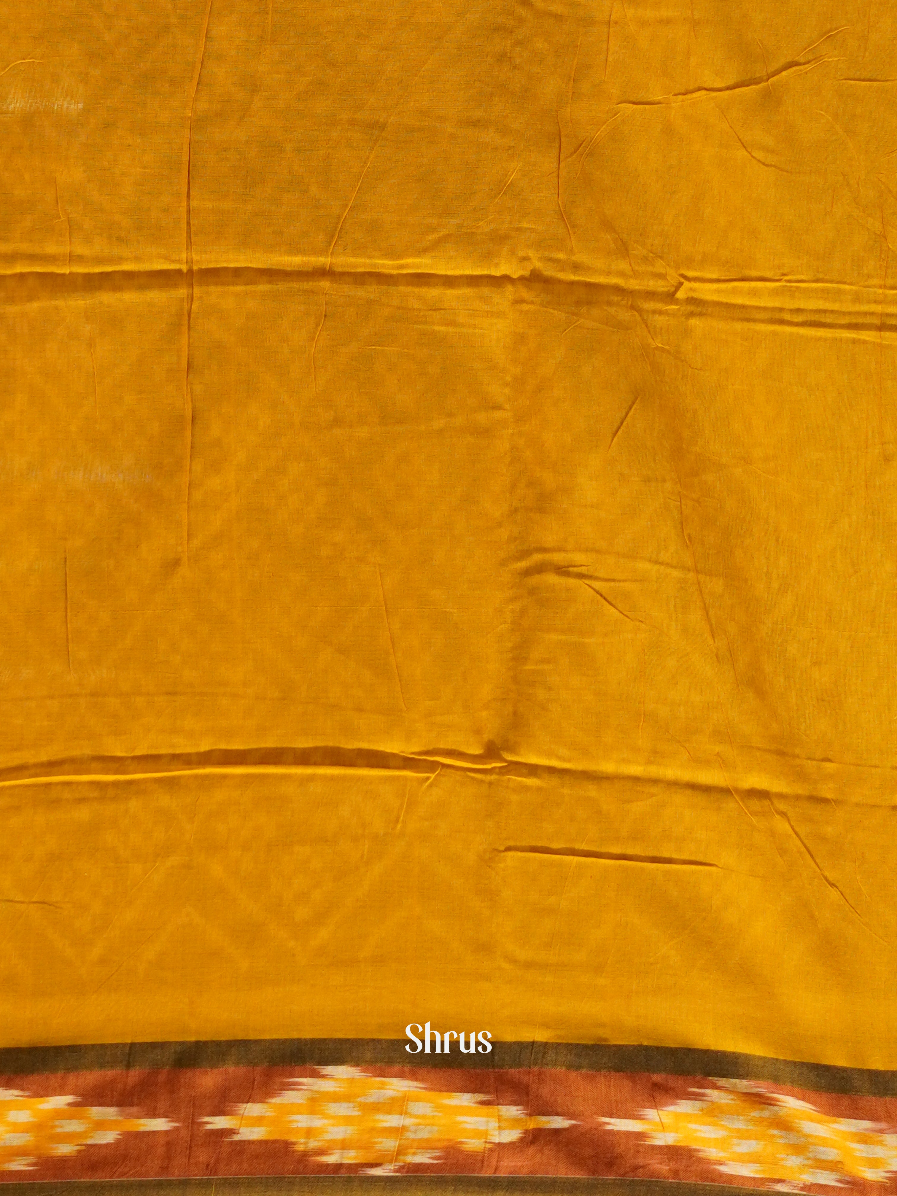Mustard & Brown - Bengal cotton Saree - Shop on ShrusEternity.com