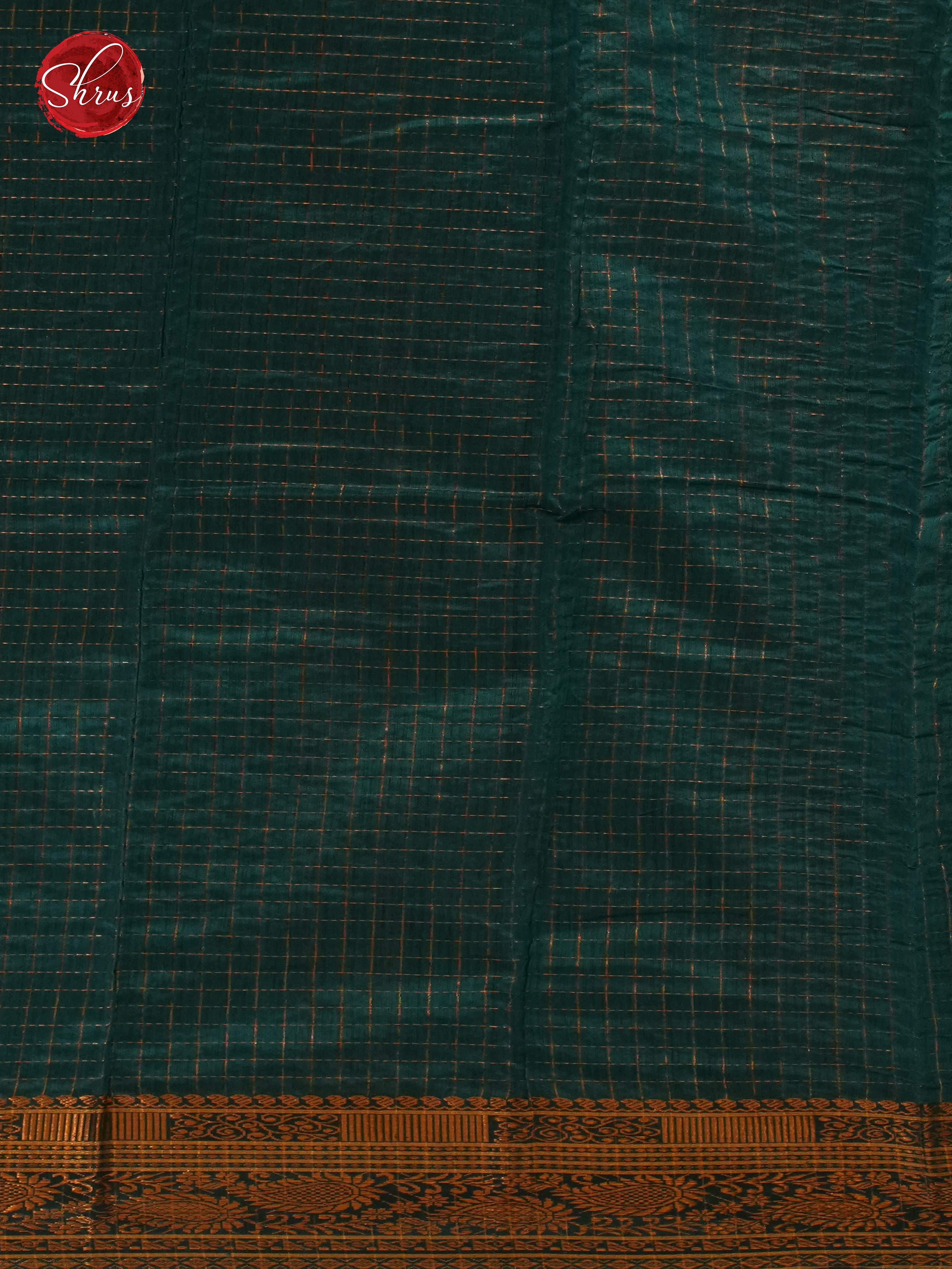 Wine & Green - Mercerized Cotton Saree - Shop on ShrusEternity.com