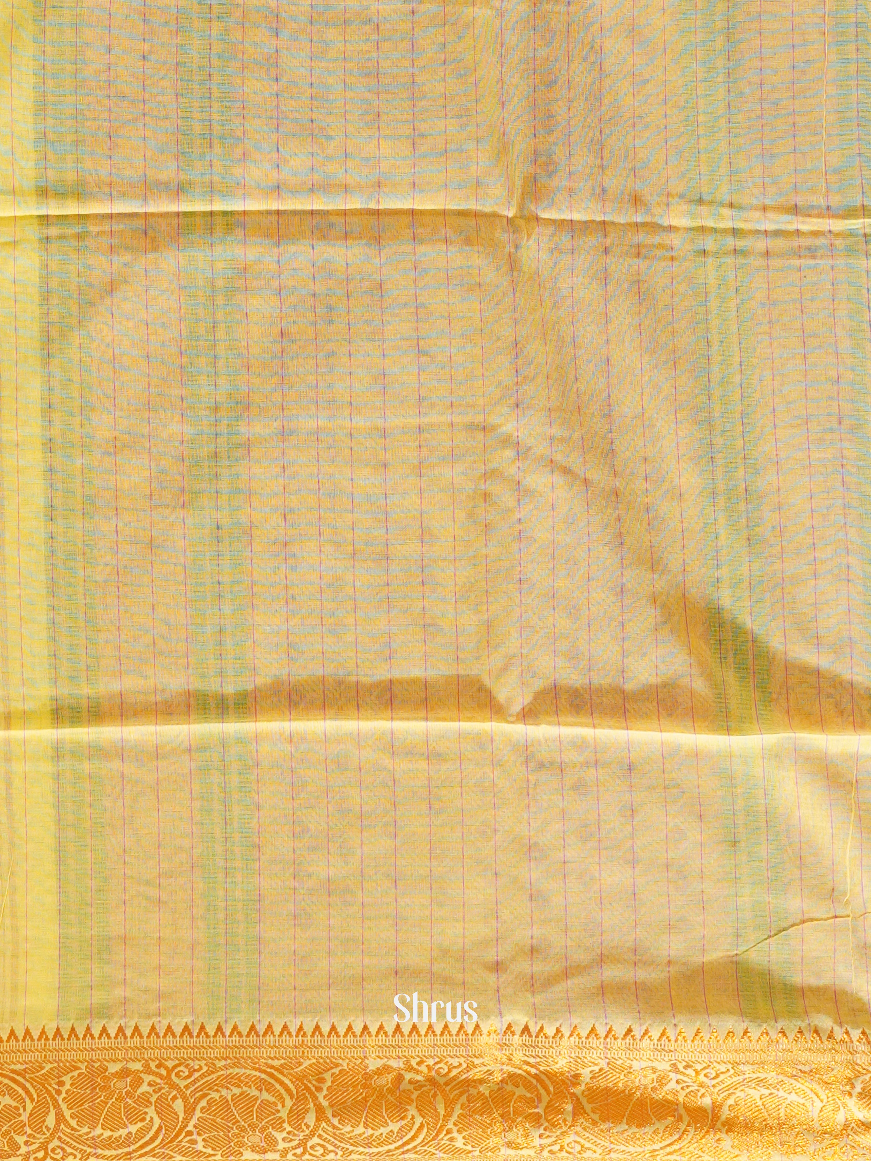 Yellow & Pink - Bengal cotton Saree - Shop on ShrusEternity.com