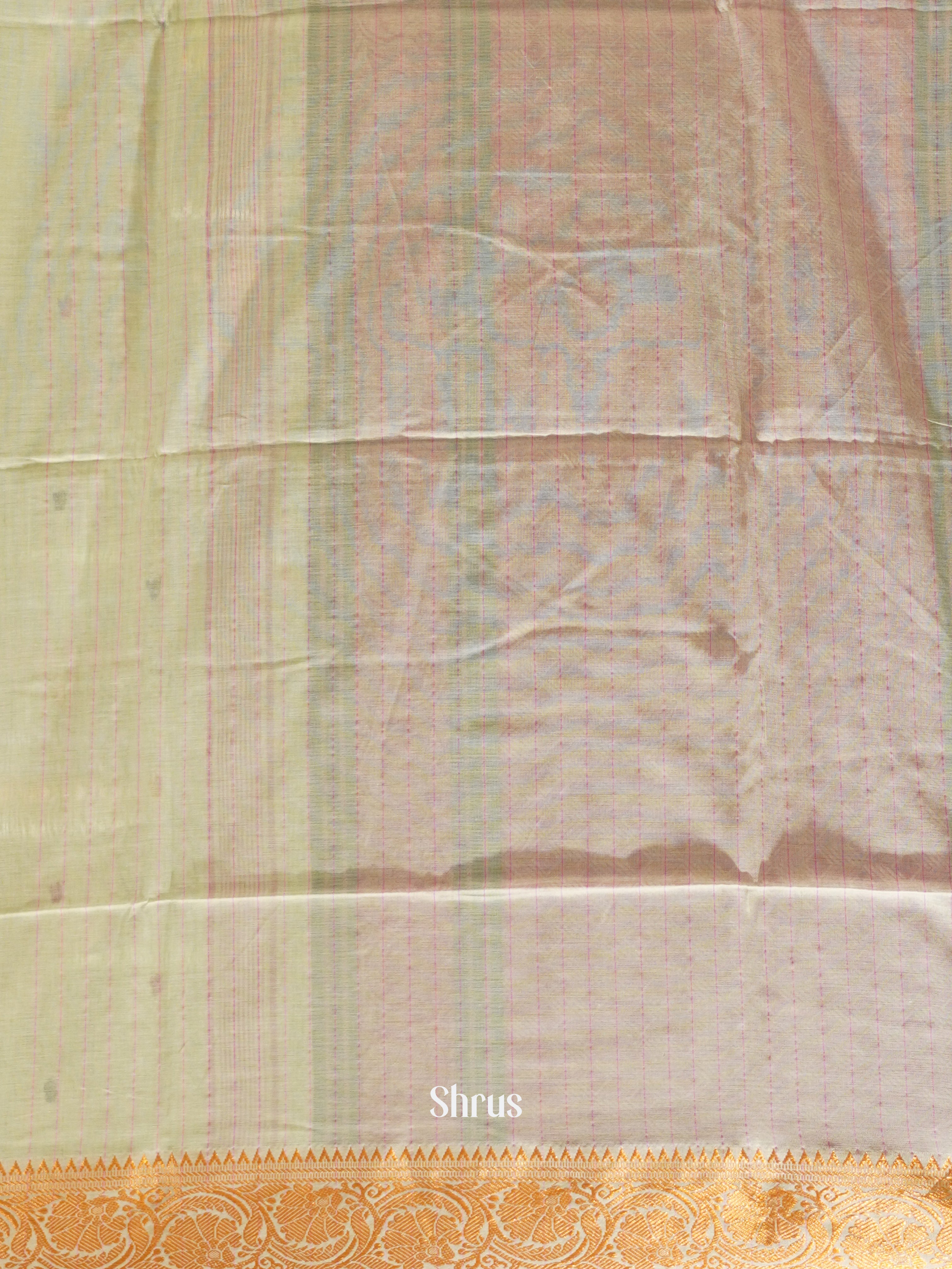 Mild Green & Pink - Bengal cotton Saree - Shop on ShrusEternity.com