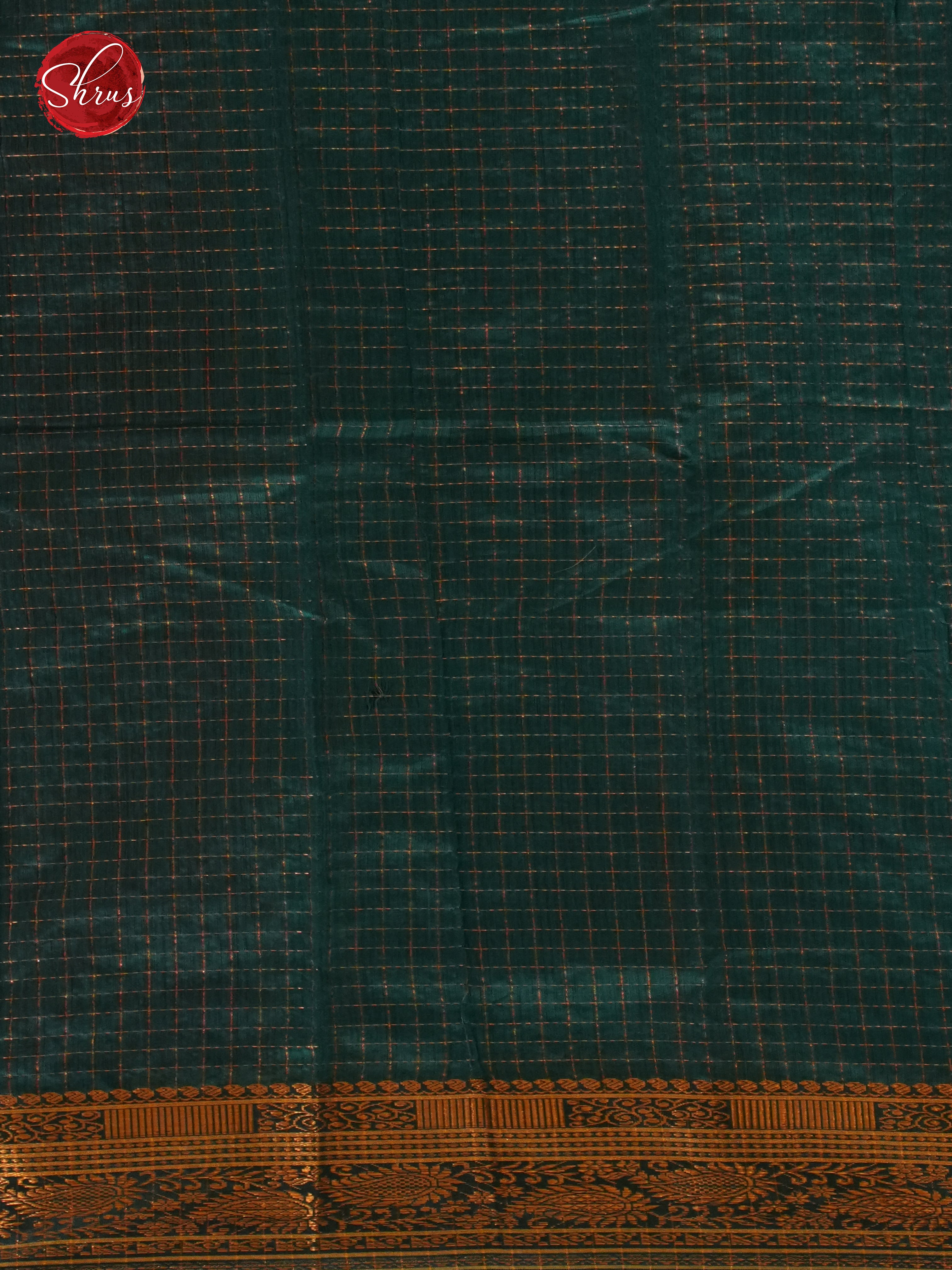 Wine & Blue - Mercerized Cotton Saree - Shop on ShrusEternity.com