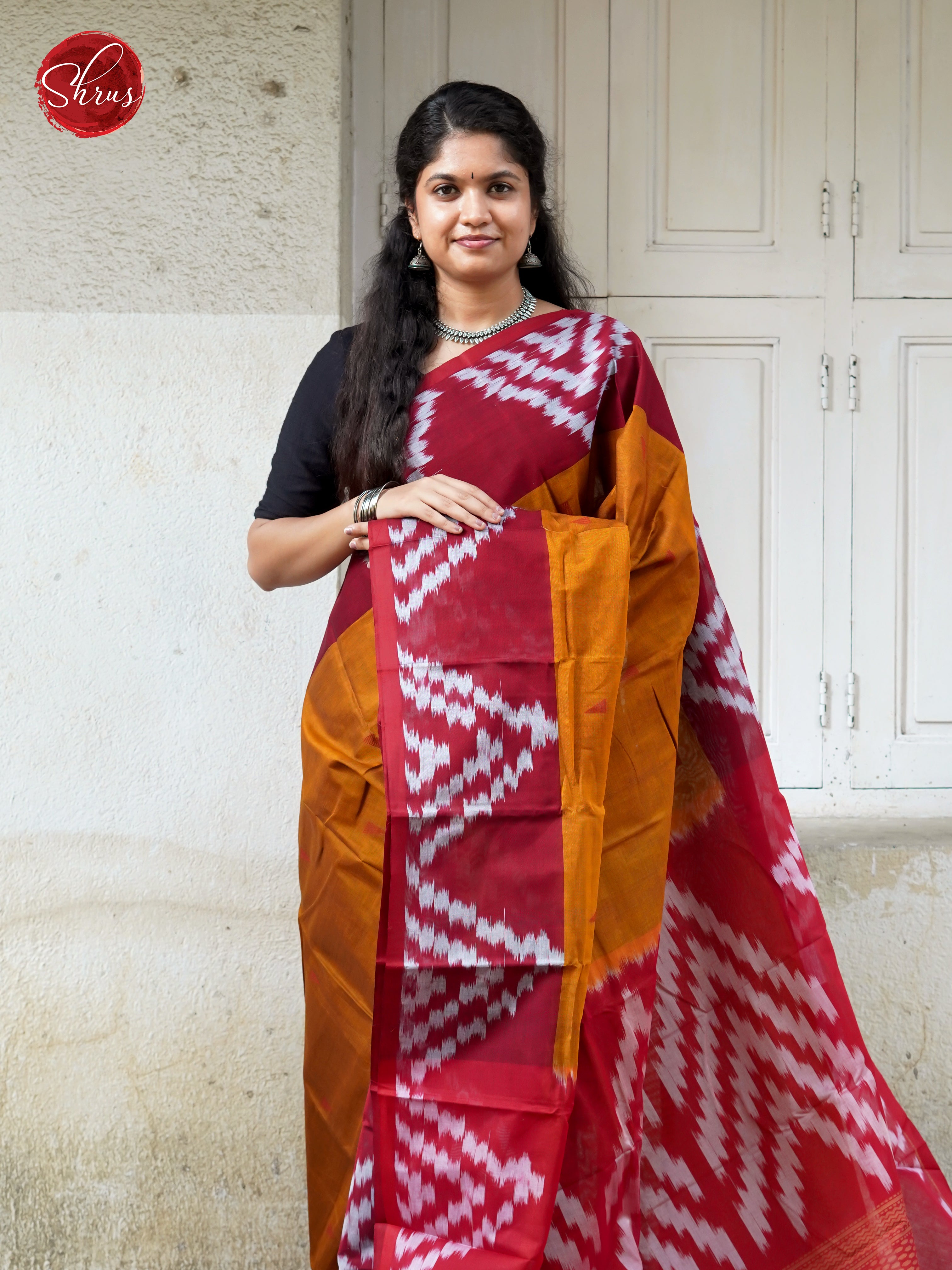 Honey & Red - Dhakhai cotton - Shop on ShrusEternity.com
