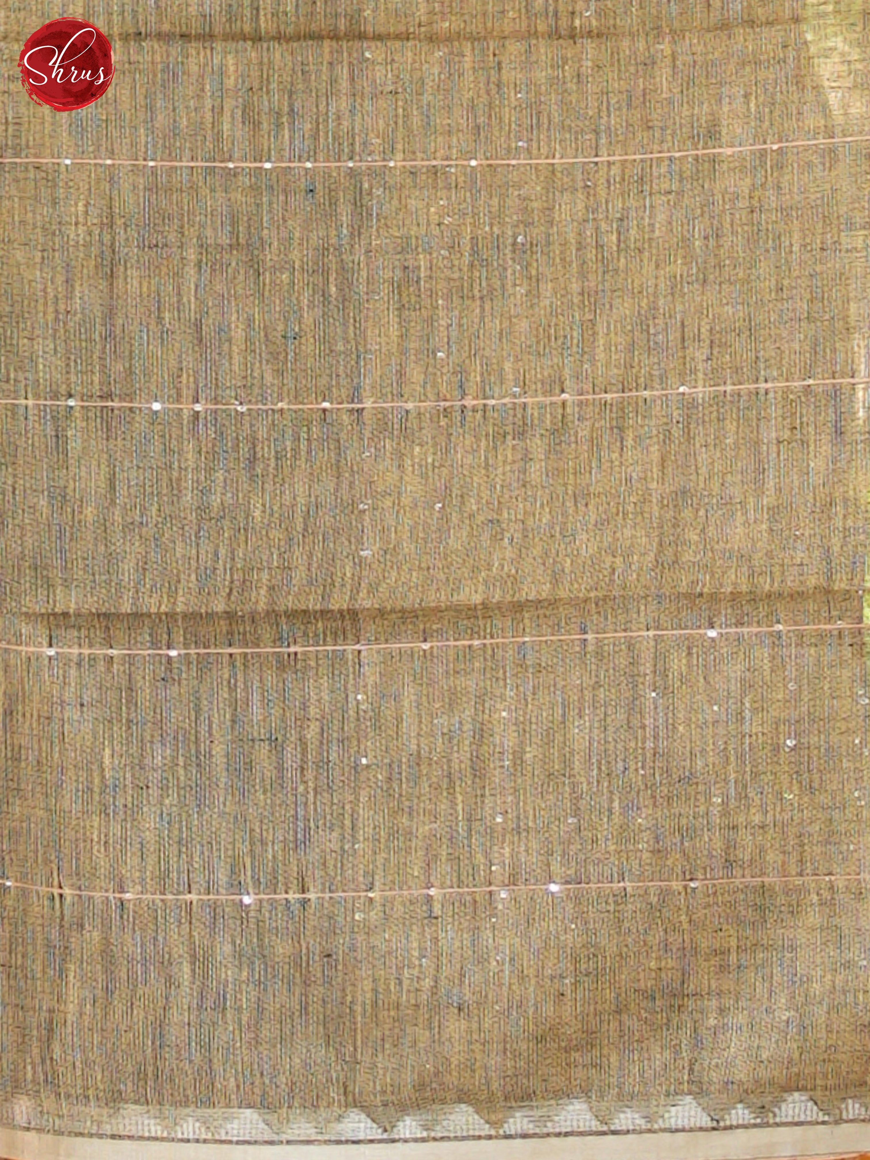 Grey & Beige - Linen Saree - Shop on ShrusEternity.com